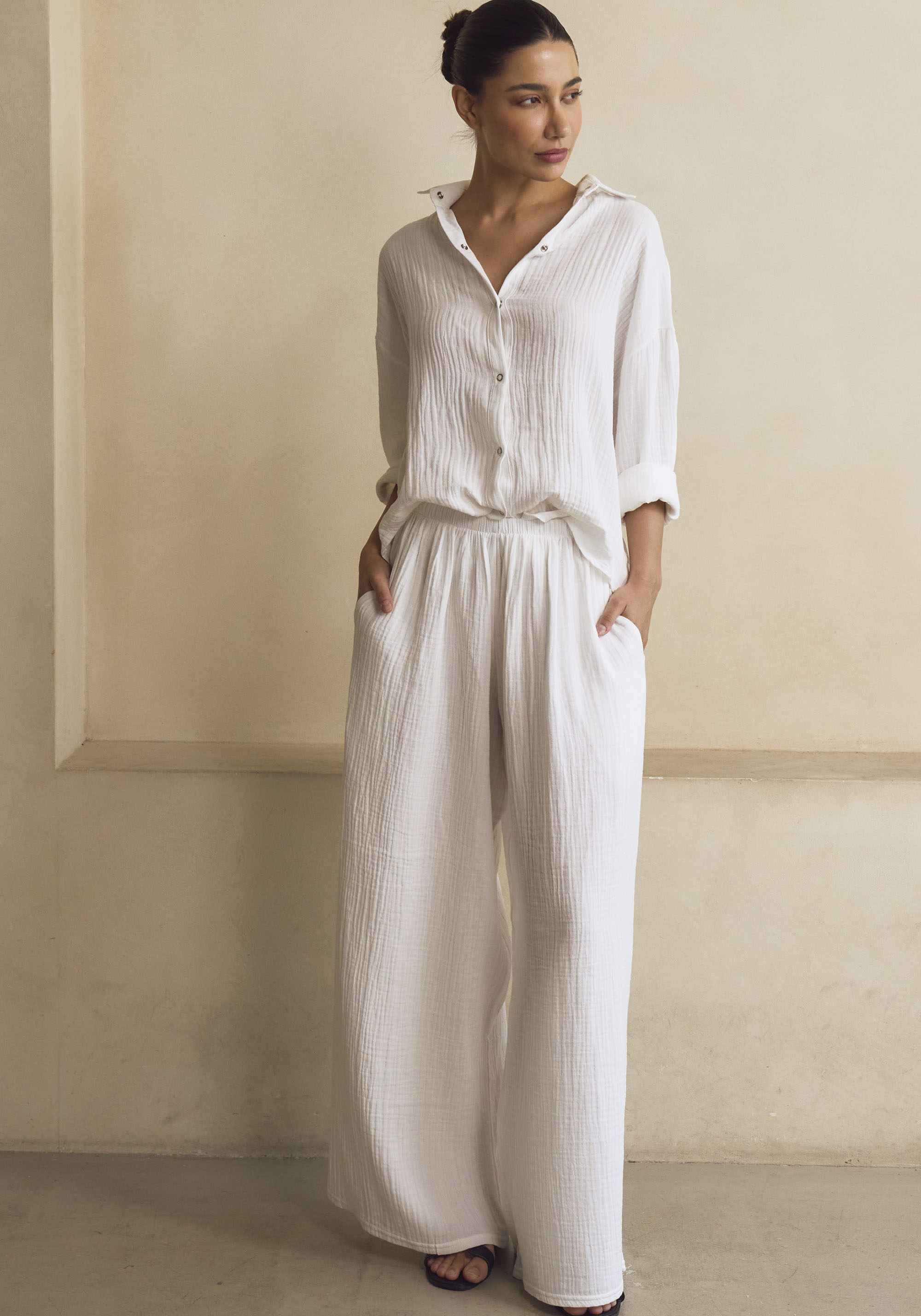 MUSLIN SHIRT & PANTS SET