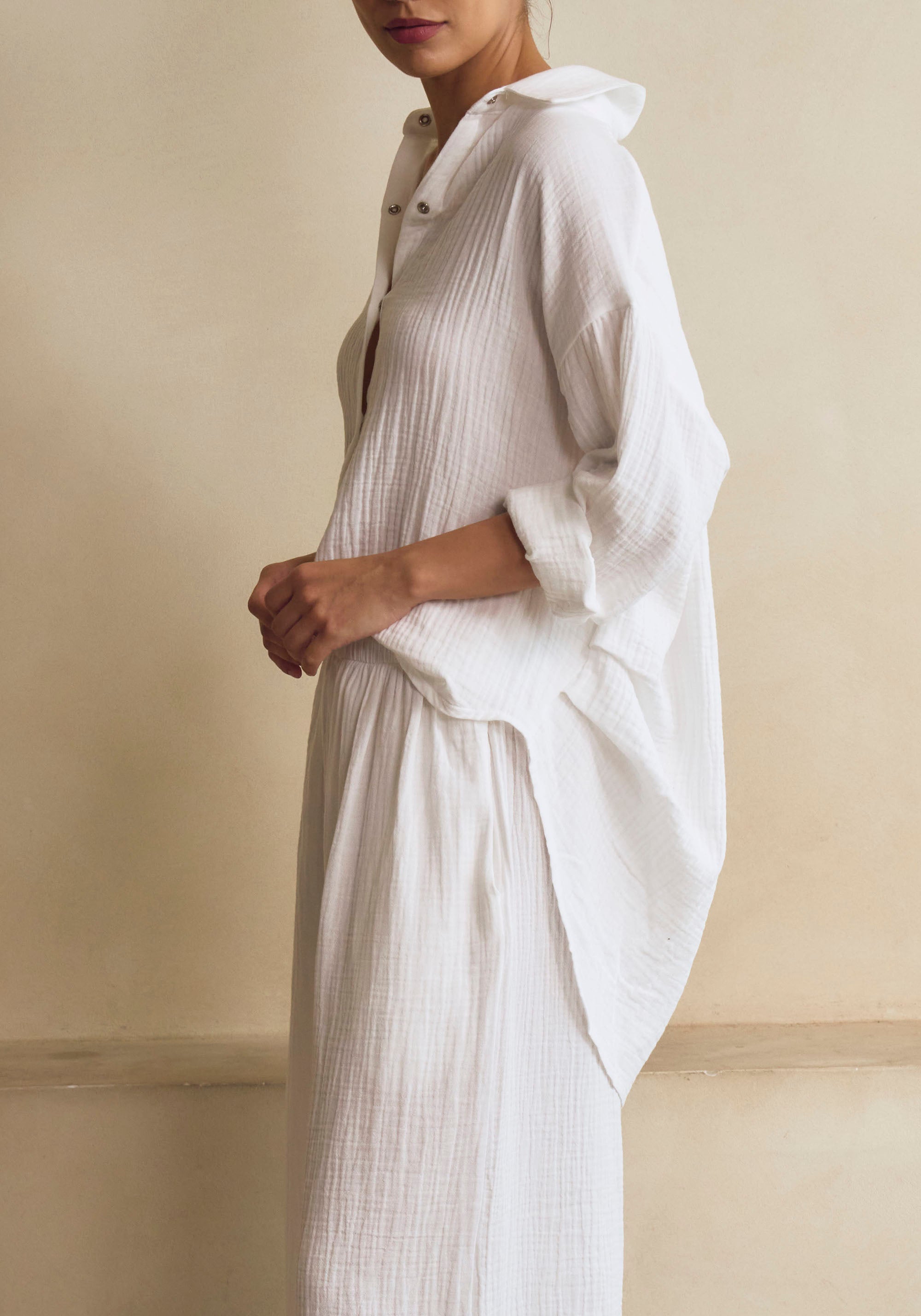 MUSLIN SHIRT & PANTS SET