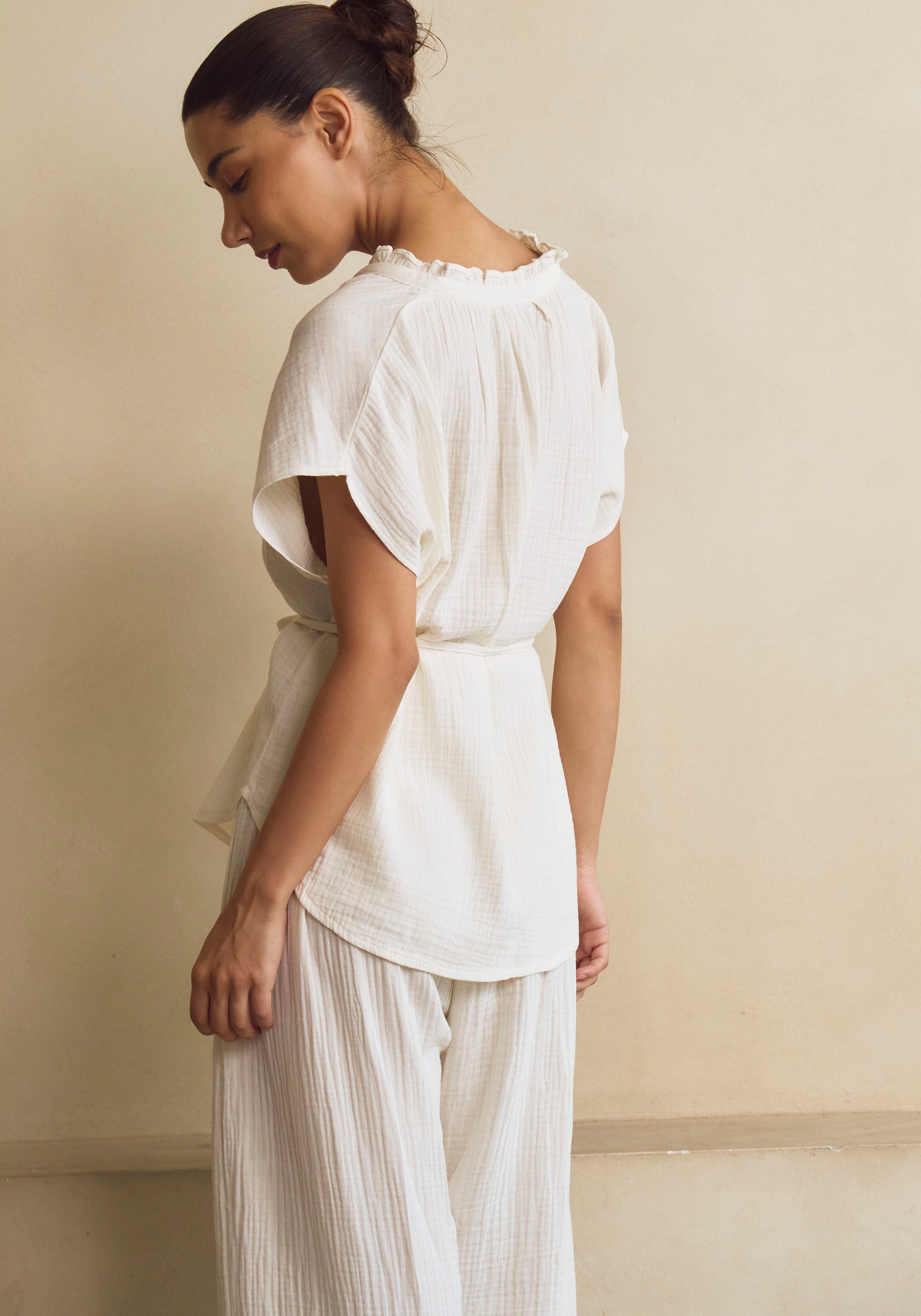 MUSLIN BLOUSE & PANTS SET