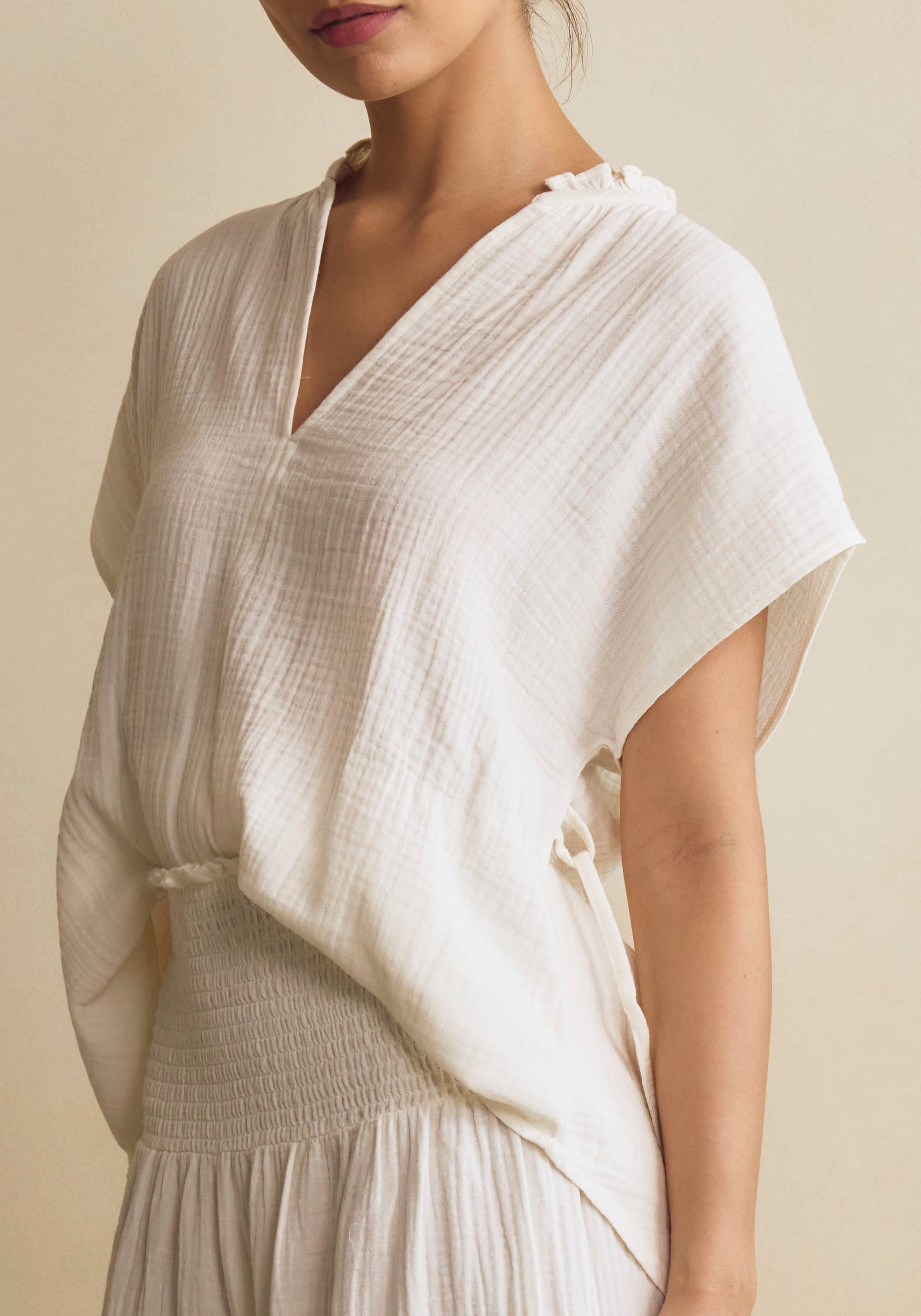 MUSLIN BLOUSE & PANTS SET