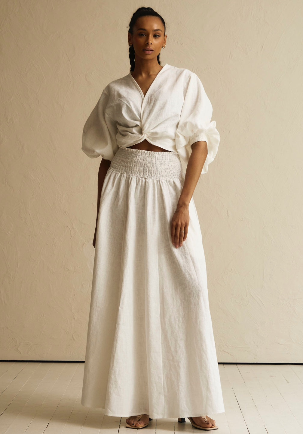 LINEN TISH TOP & SKIRT SET