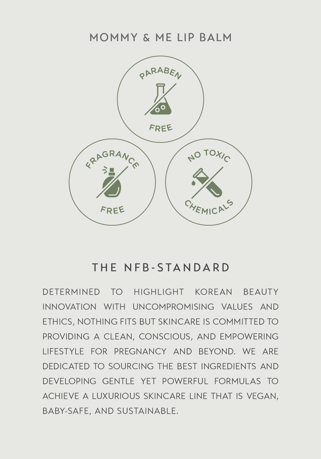 [1+1] VEGAN MOMMY & ME LIP BALM - EWG GREEN