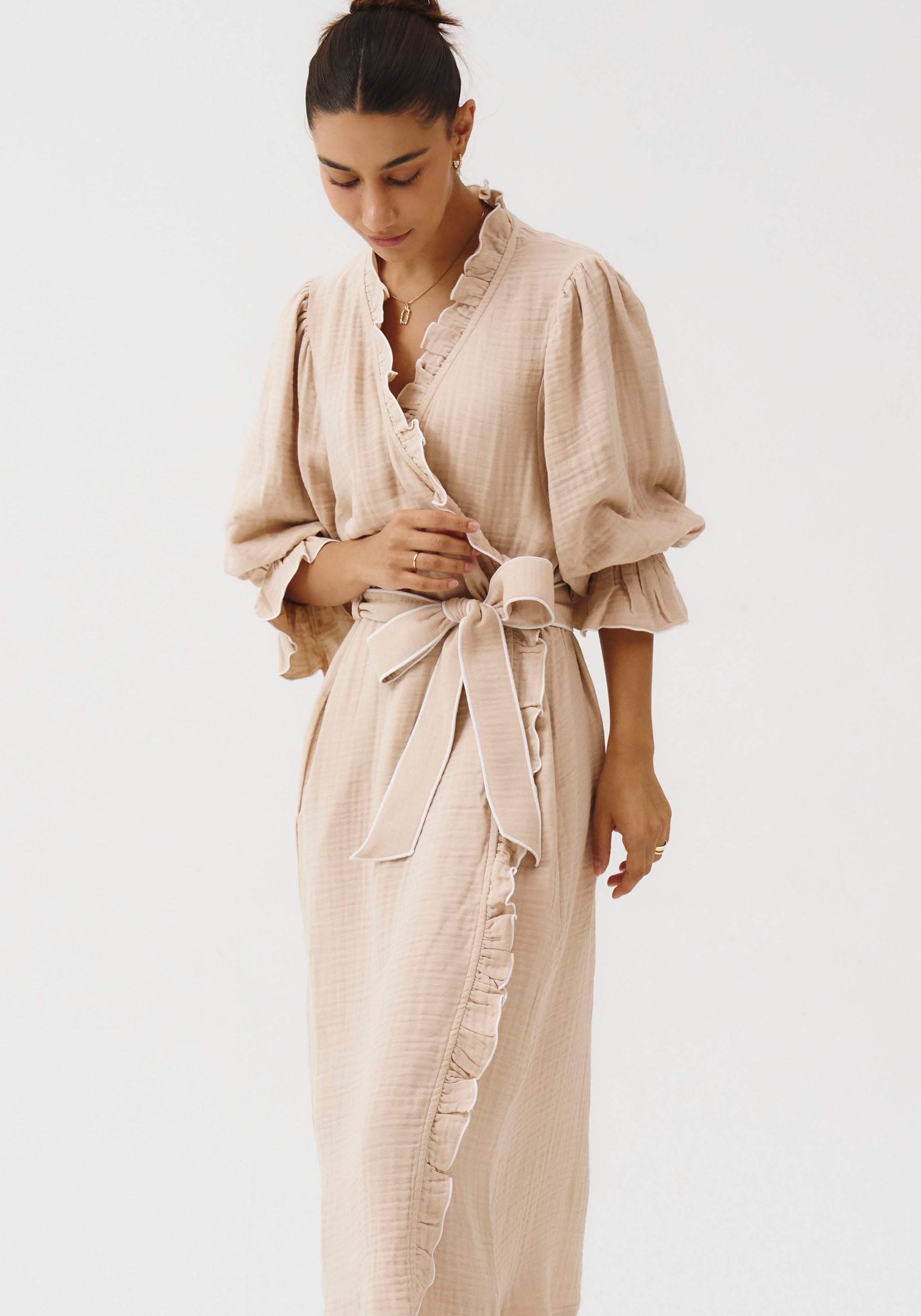 MUSLIN MODAL GAUZE ROBE