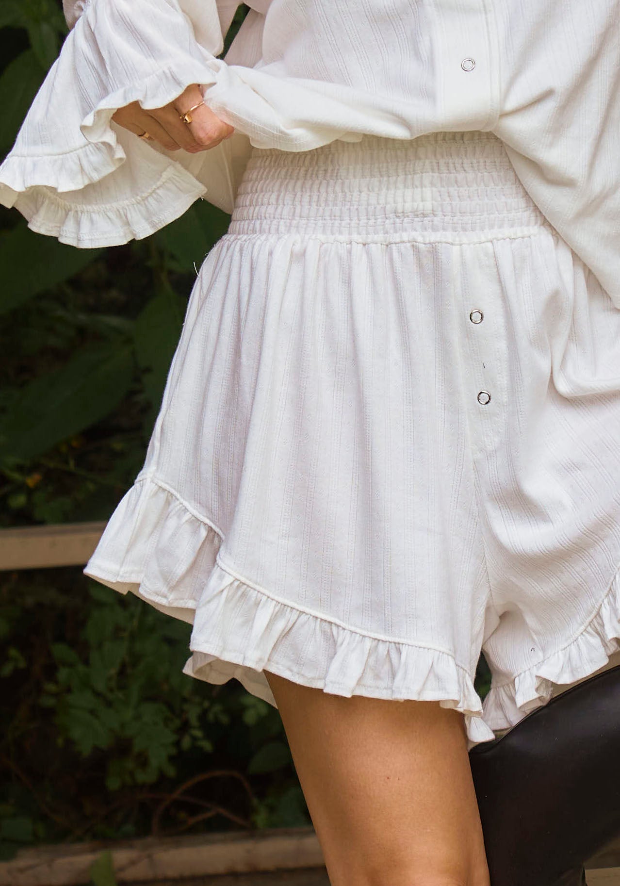 LUXE RUFFLED POINTELLE SET
