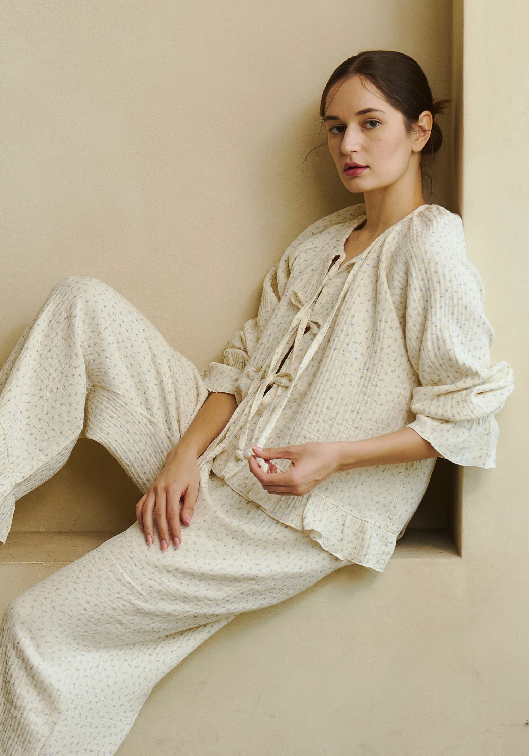 COZY TIE MUSLIN SET