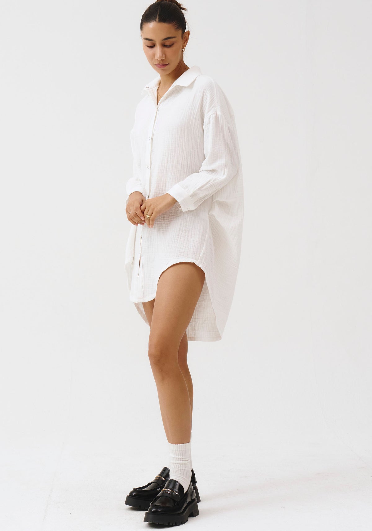 MUSLIN GAUZE LONG SHIRT