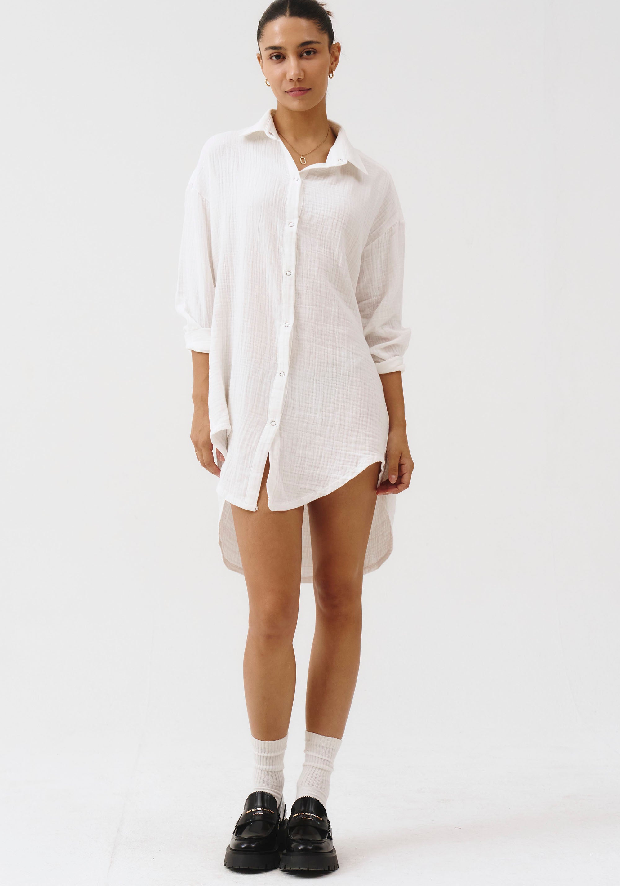 MUSLIN GAUZE LONG SHIRT