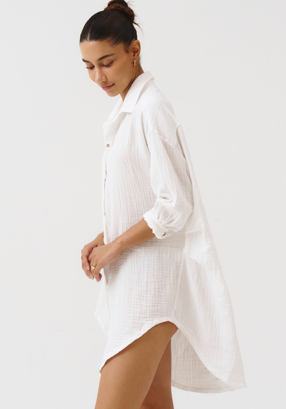 MUSLIN GAUZE LONG SHIRT