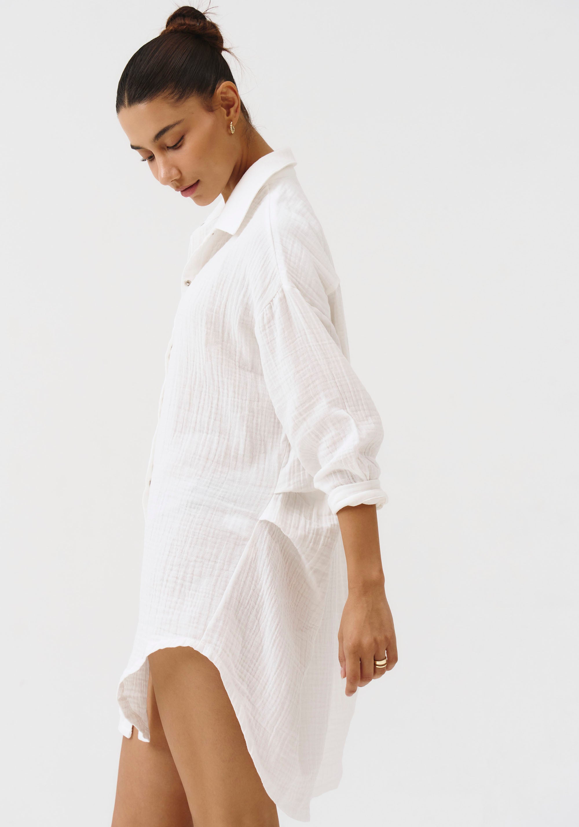 MUSLIN GAUZE LONG SHIRT