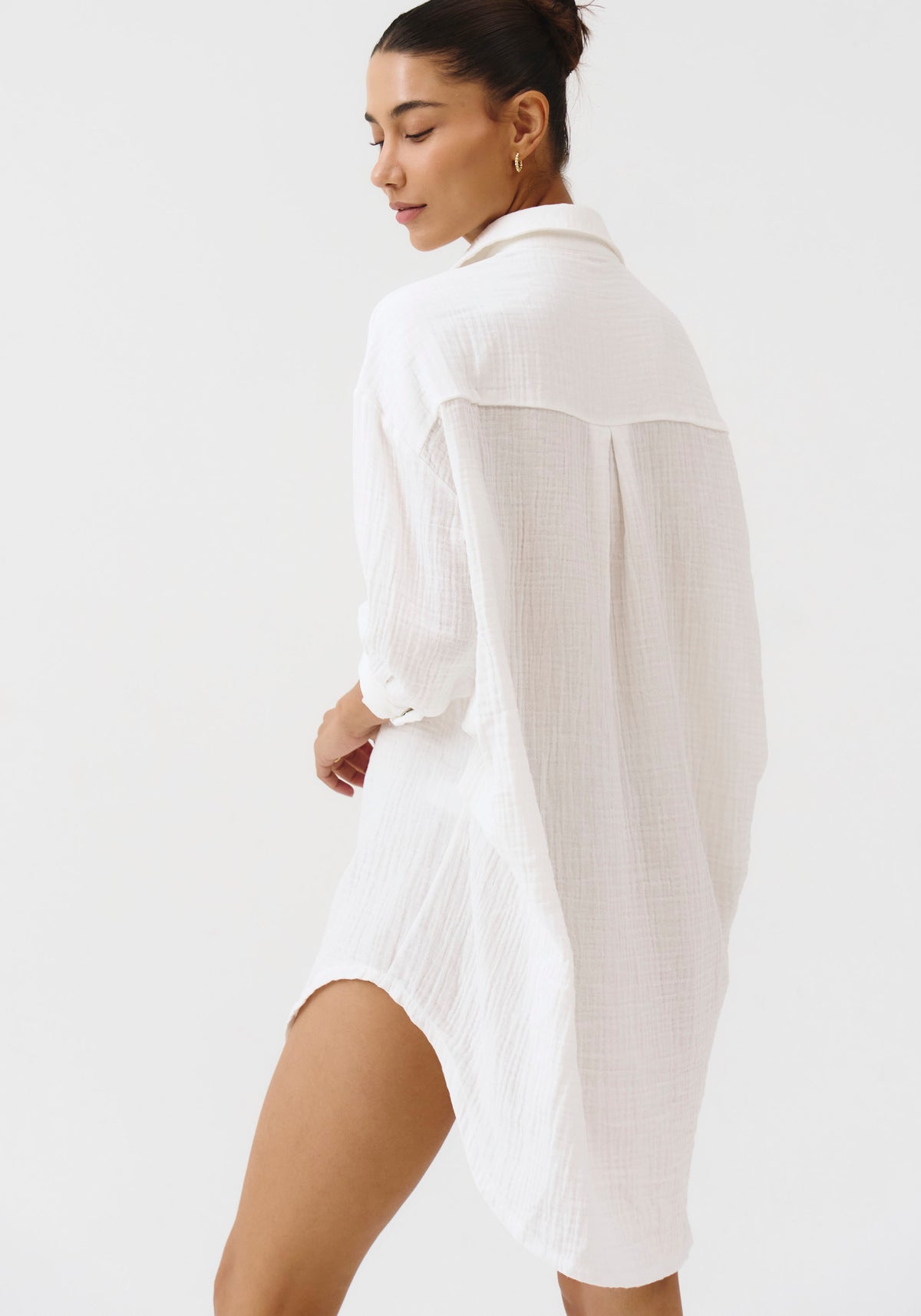 MUSLIN GAUZE LONG SHIRT