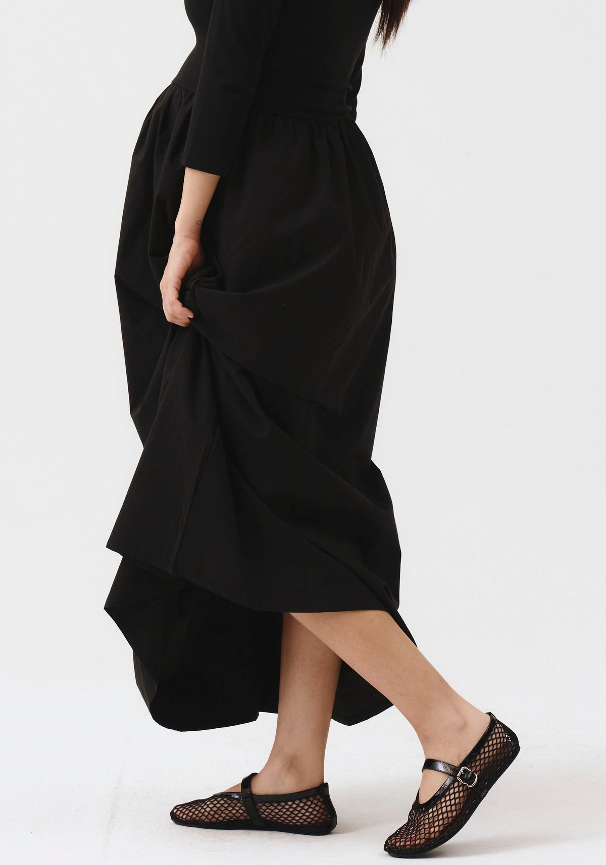 ESSENTIAL CONTRAST DRESS - LONG