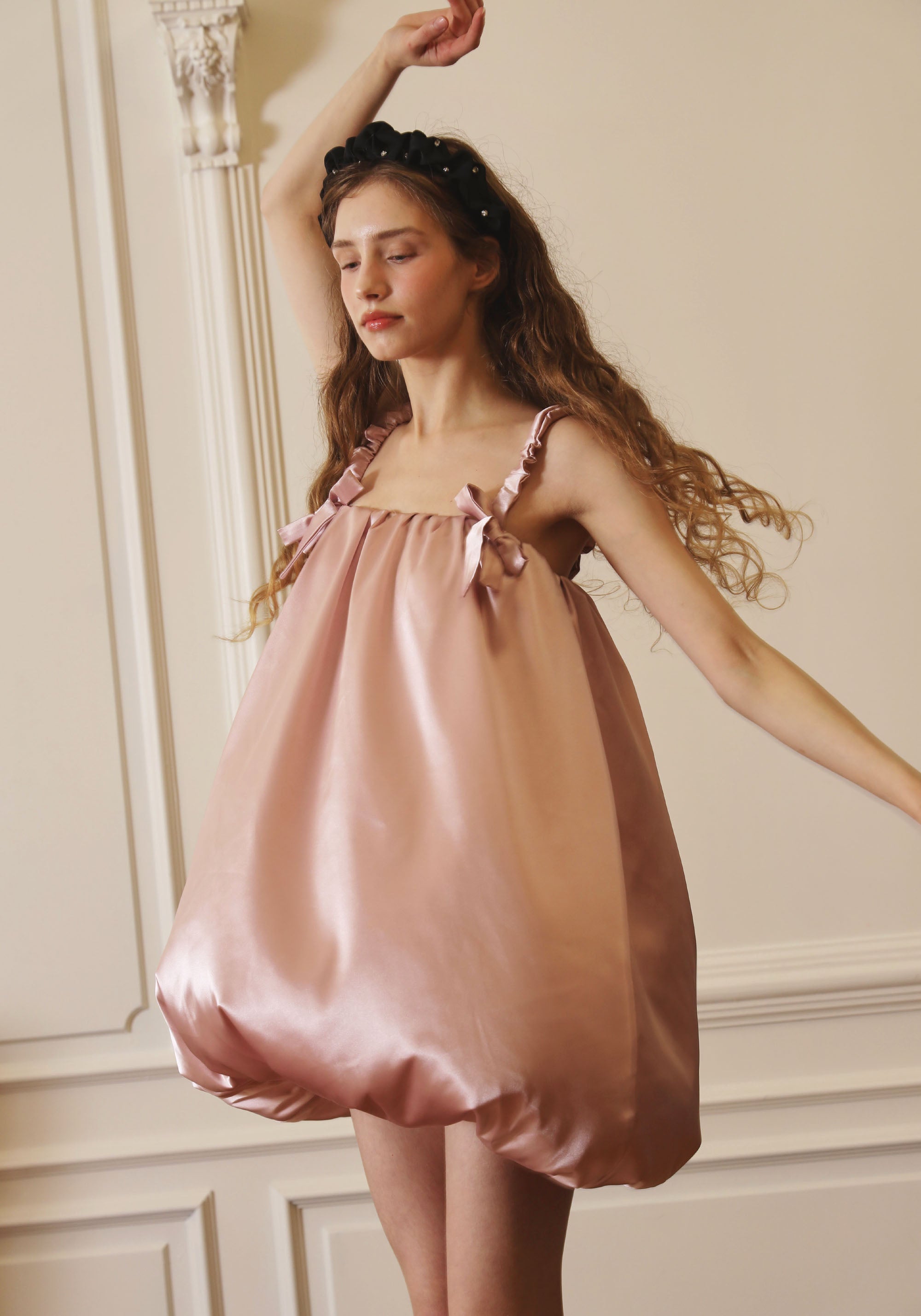 [FINAL SALE] SATIN BUBBLE DRESS