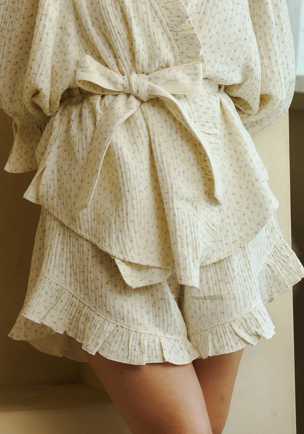 RUFFLED MUSLIN PJ SET