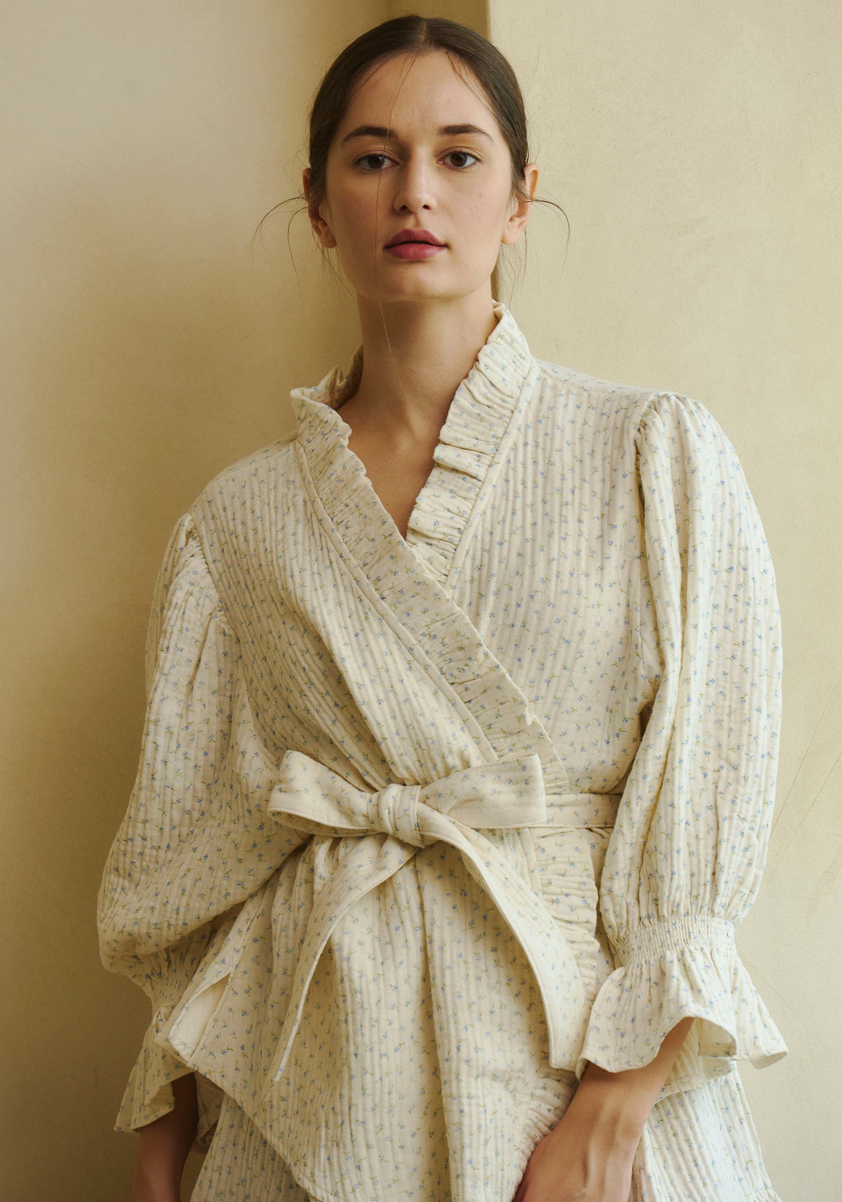 RUFFLED MUSLIN PJ SET