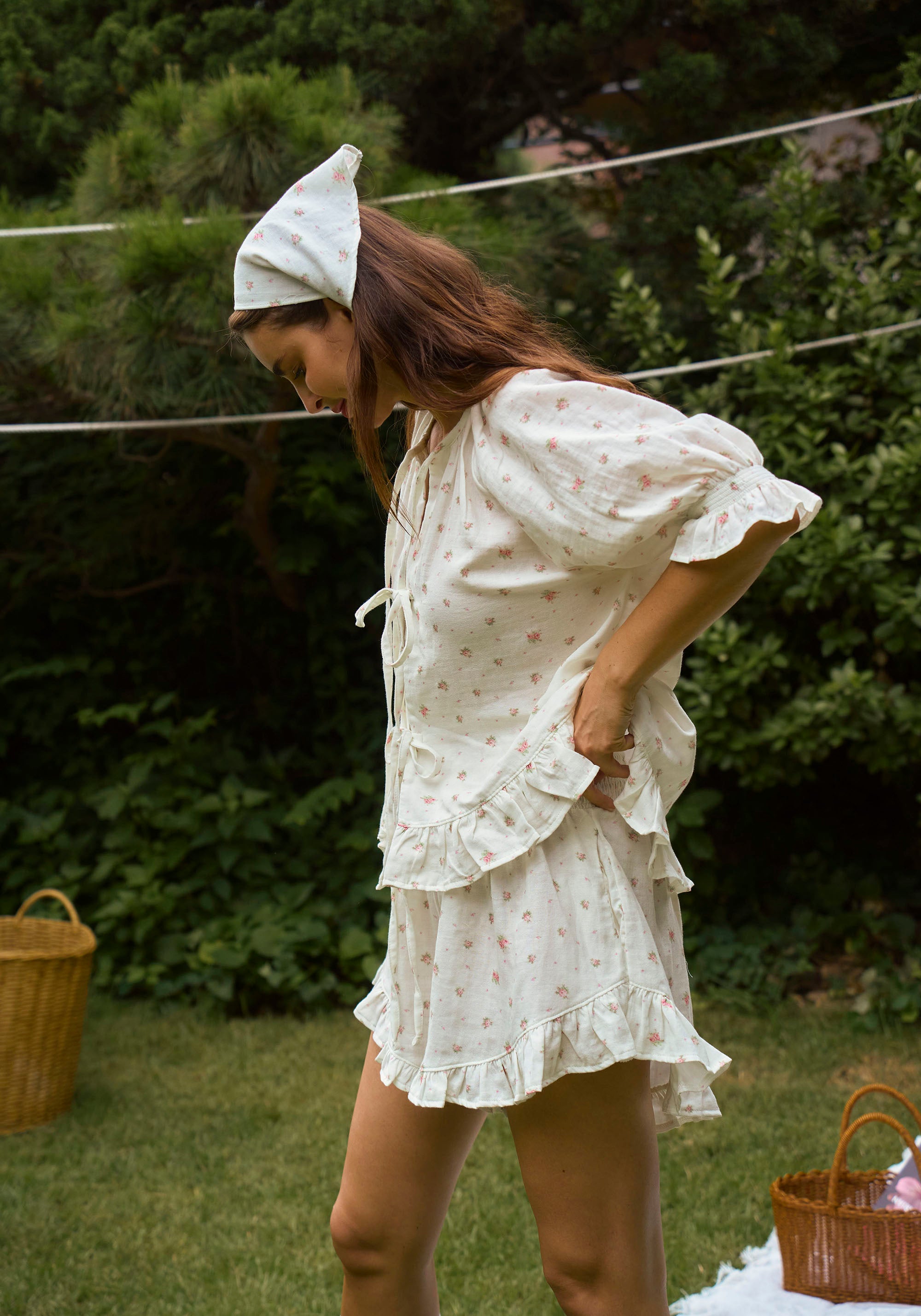 RUFFLED TIE SET UP