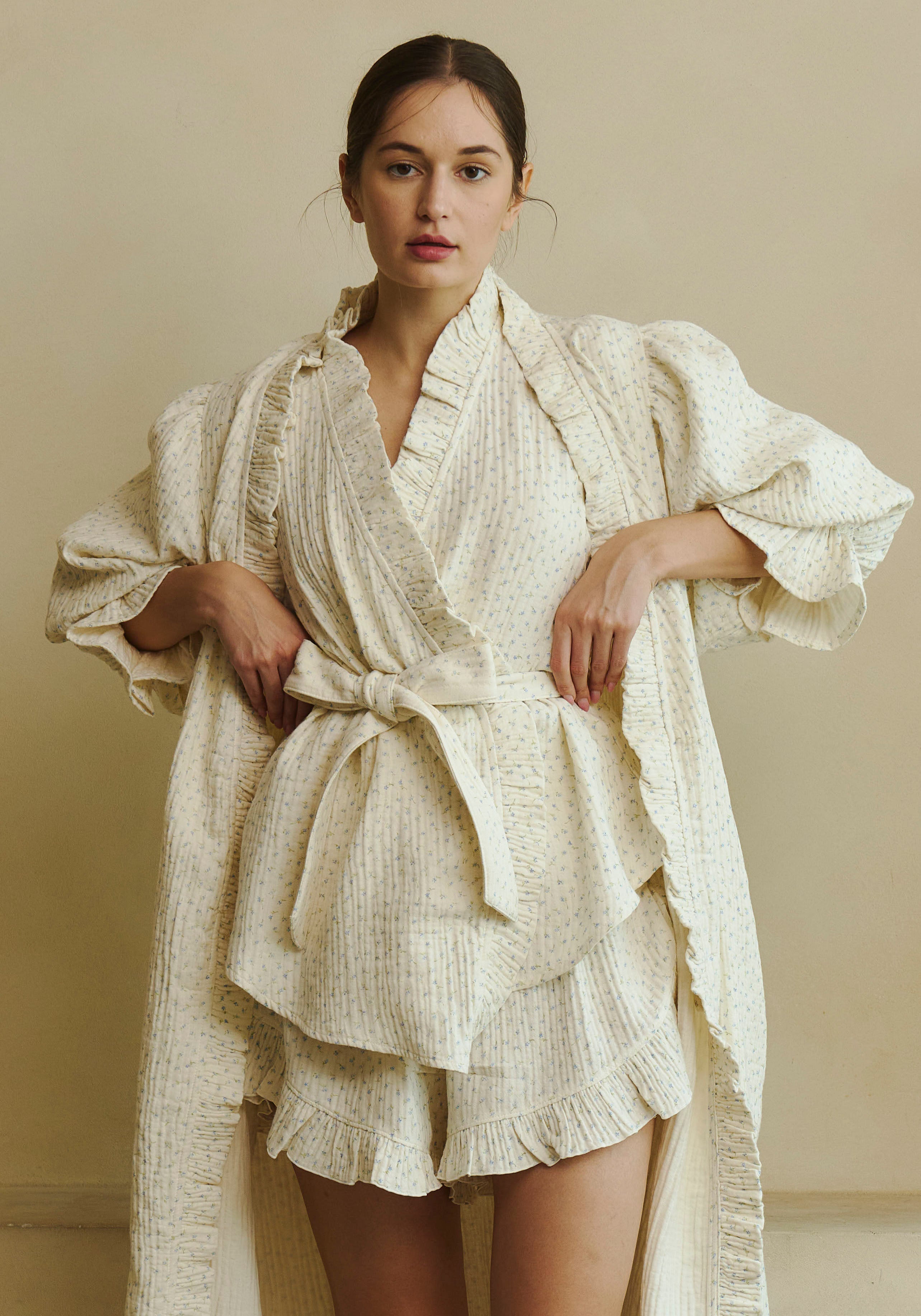 RUFFLED MUSLIN PJ SET