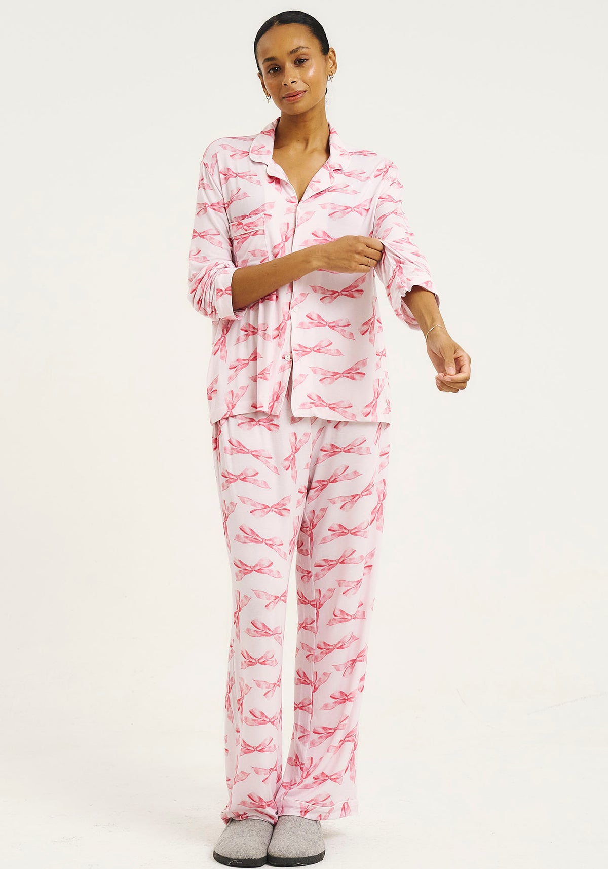 [PRE-ORDER] MOMMY & ME SUPER SOFT & STRETCHY MODAL PJ SET - MOM