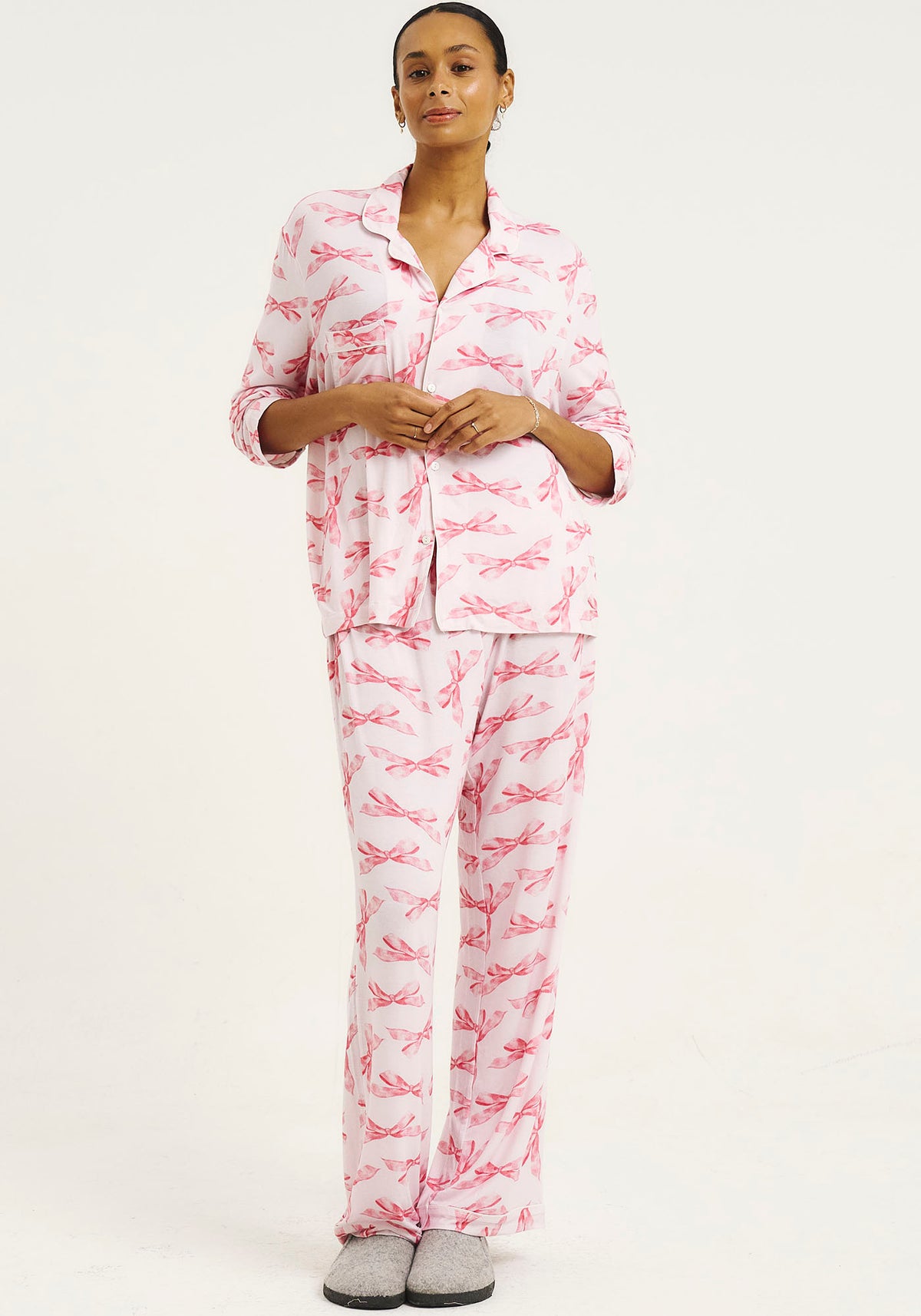 [PRE-ORDER] MOMMY & ME SUPER SOFT & STRETCHY MODAL PJ SET - MOM