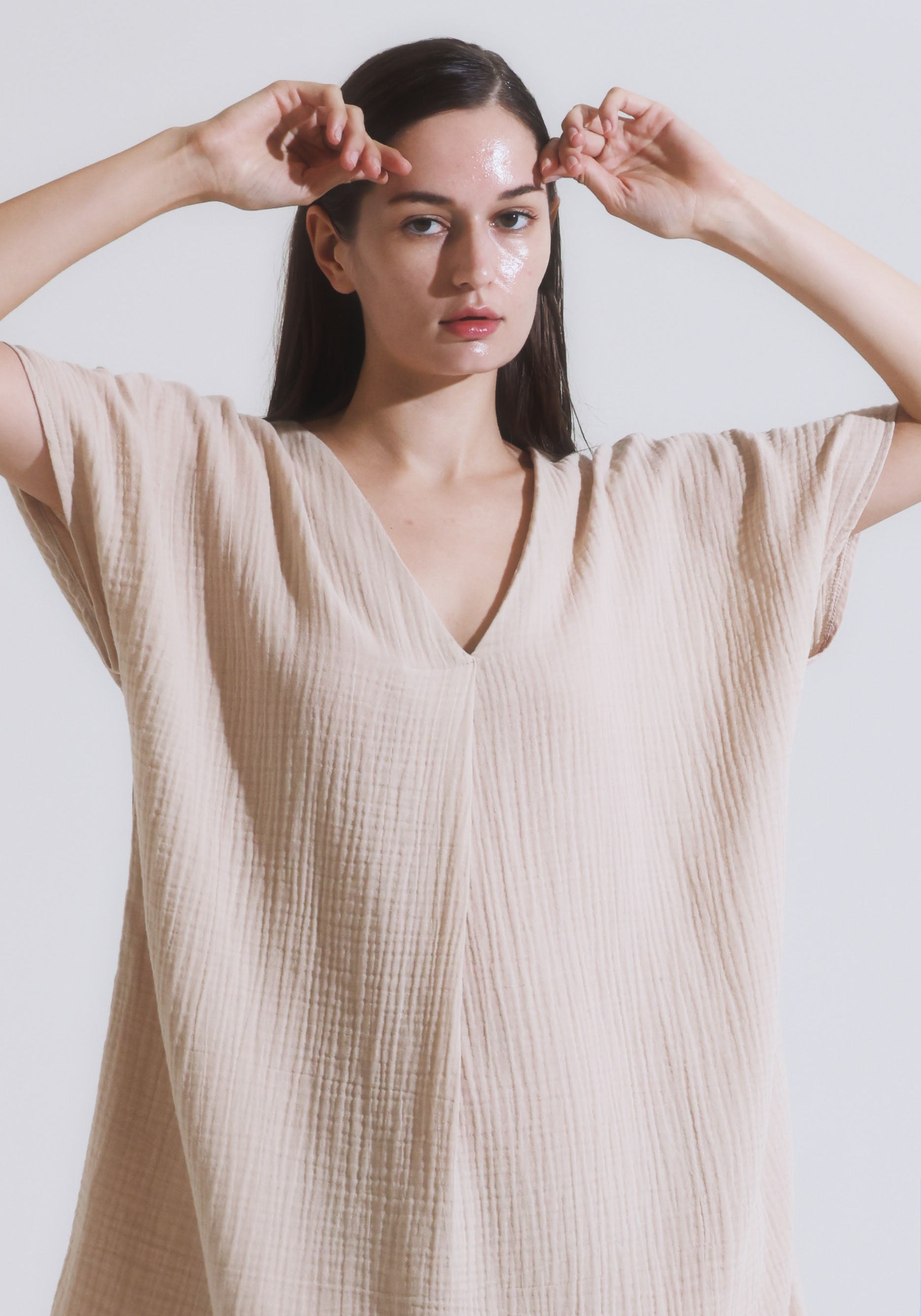 [FINAL SALE] MUSLIN GAUZE MINI DRESS