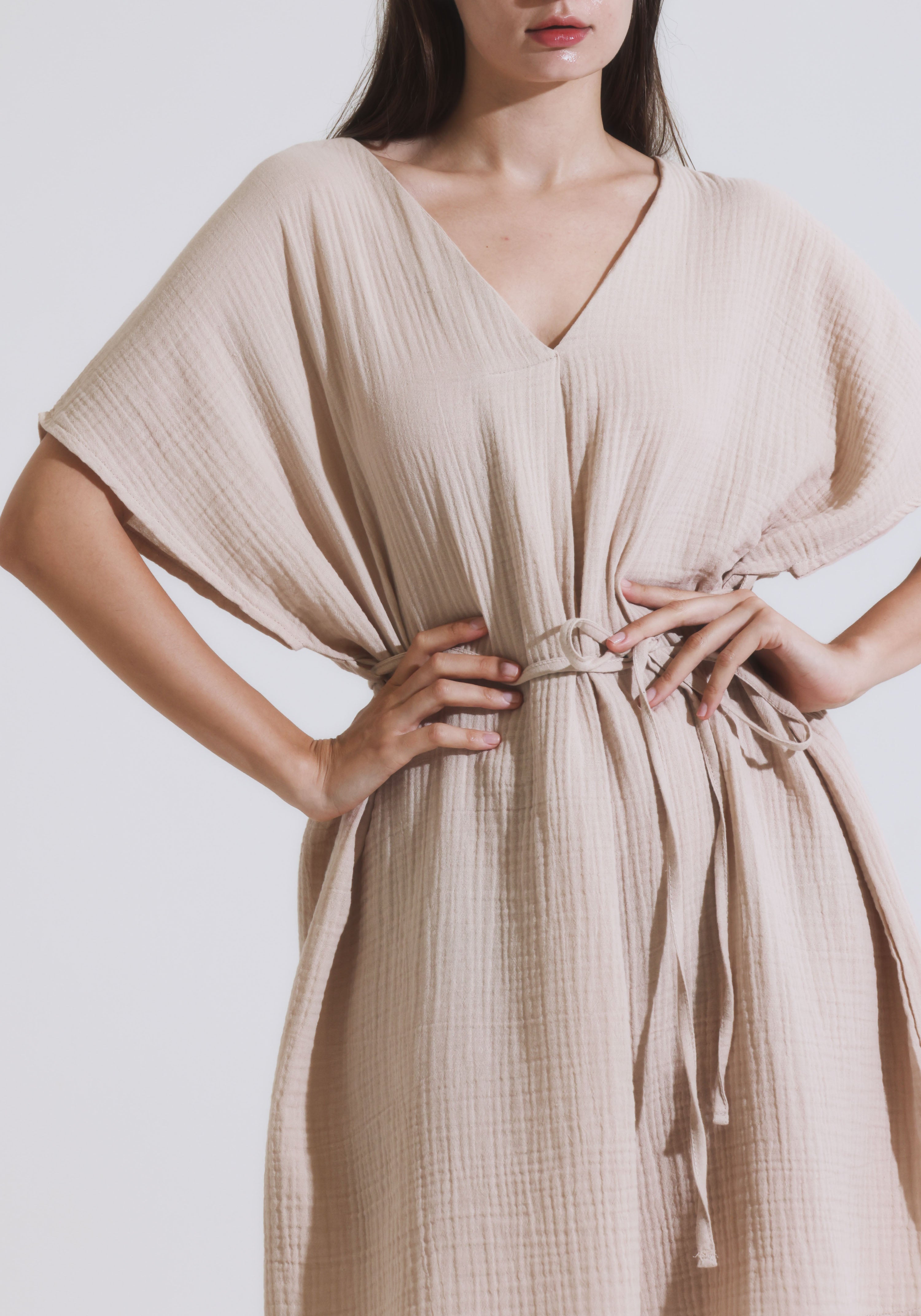 [FINAL SALE] MUSLIN GAUZE MINI DRESS