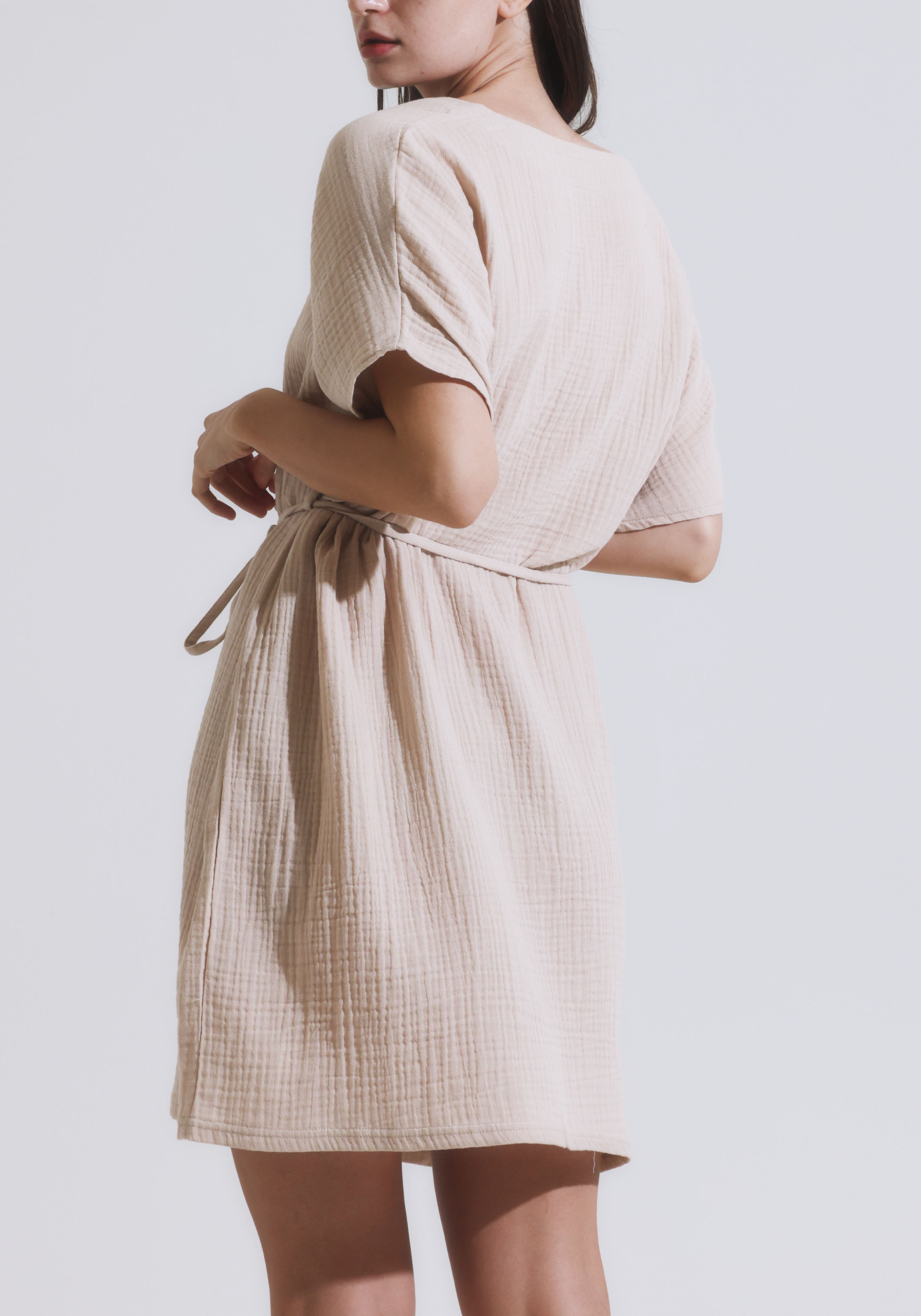 [FINAL SALE] MUSLIN GAUZE MINI DRESS