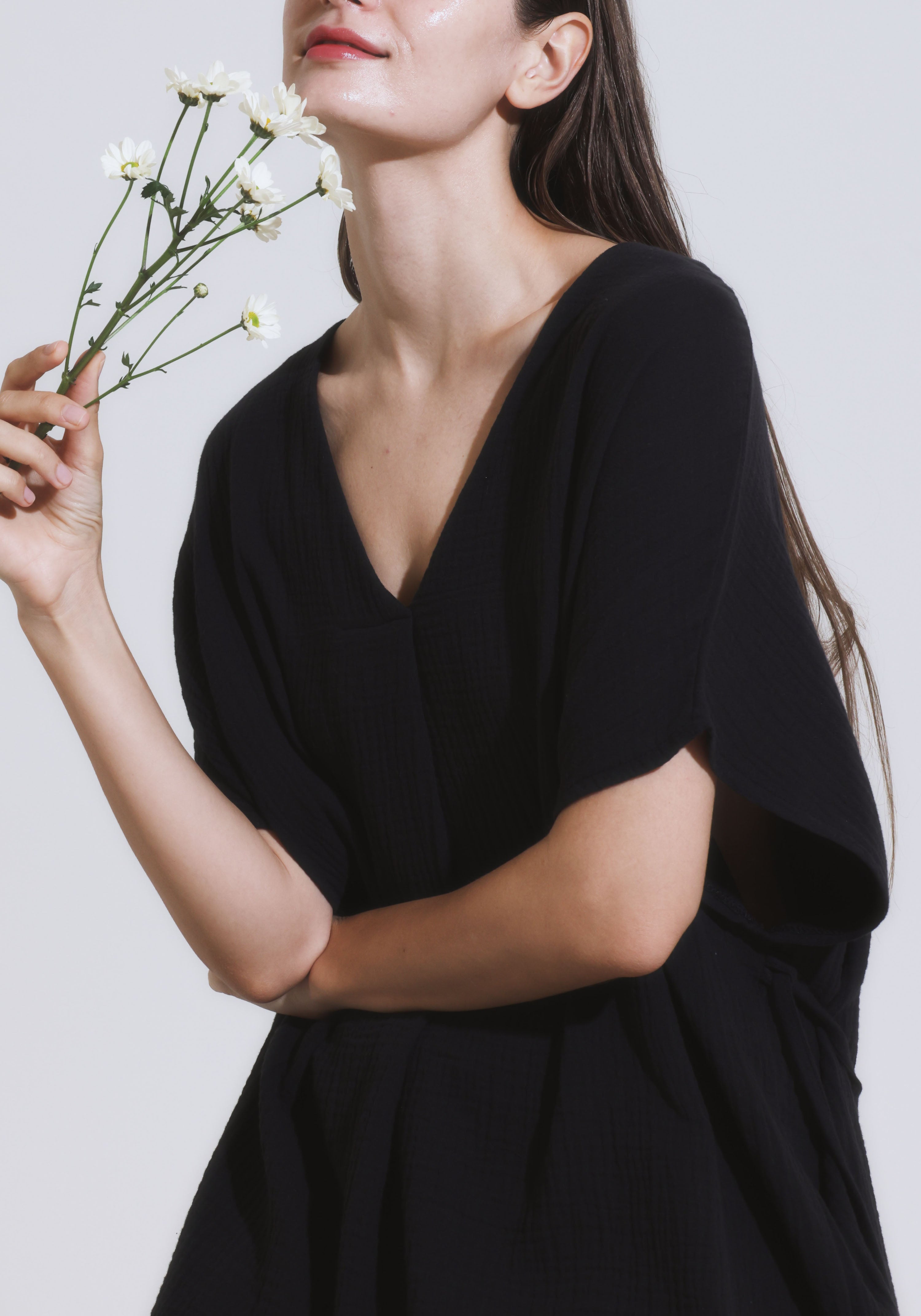 [FINAL SALE] MUSLIN GAUZE MINI DRESS