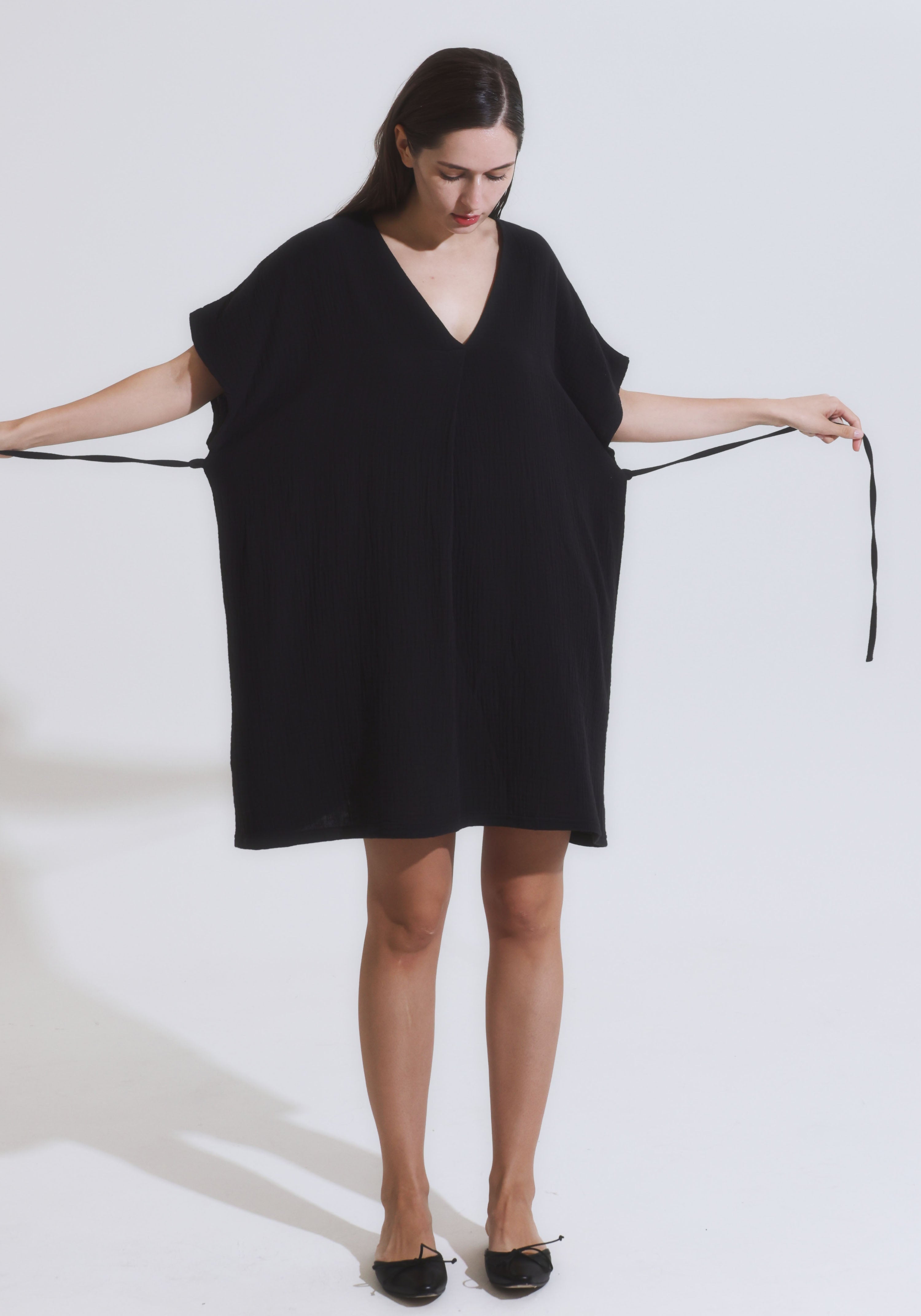 [FINAL SALE] MUSLIN GAUZE MINI DRESS
