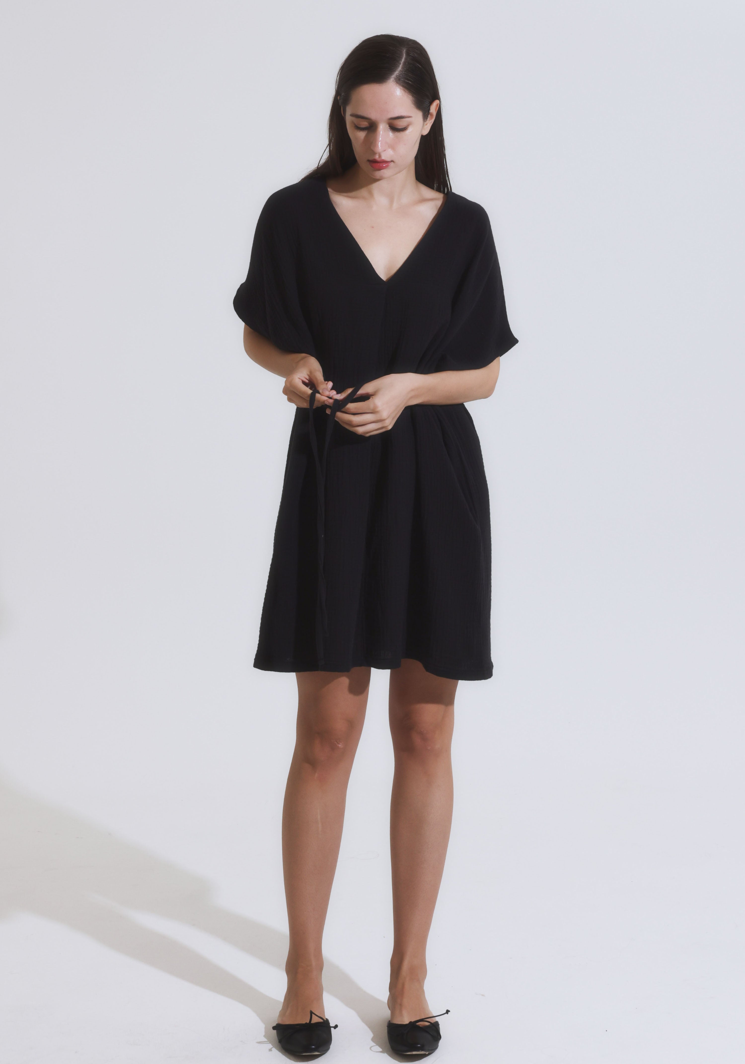 [FINAL SALE] MUSLIN GAUZE MINI DRESS