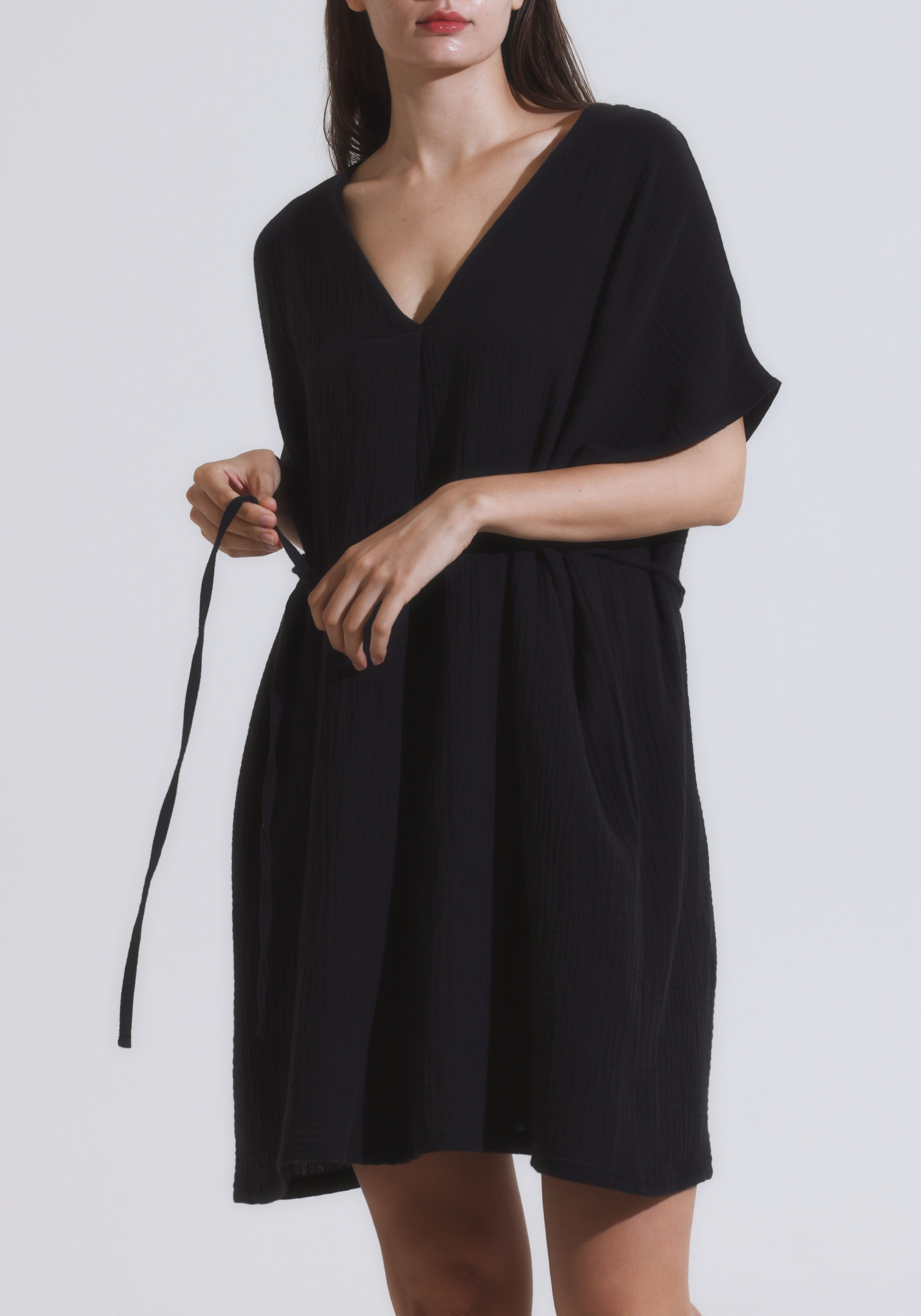 [FINAL SALE] MUSLIN GAUZE MINI DRESS