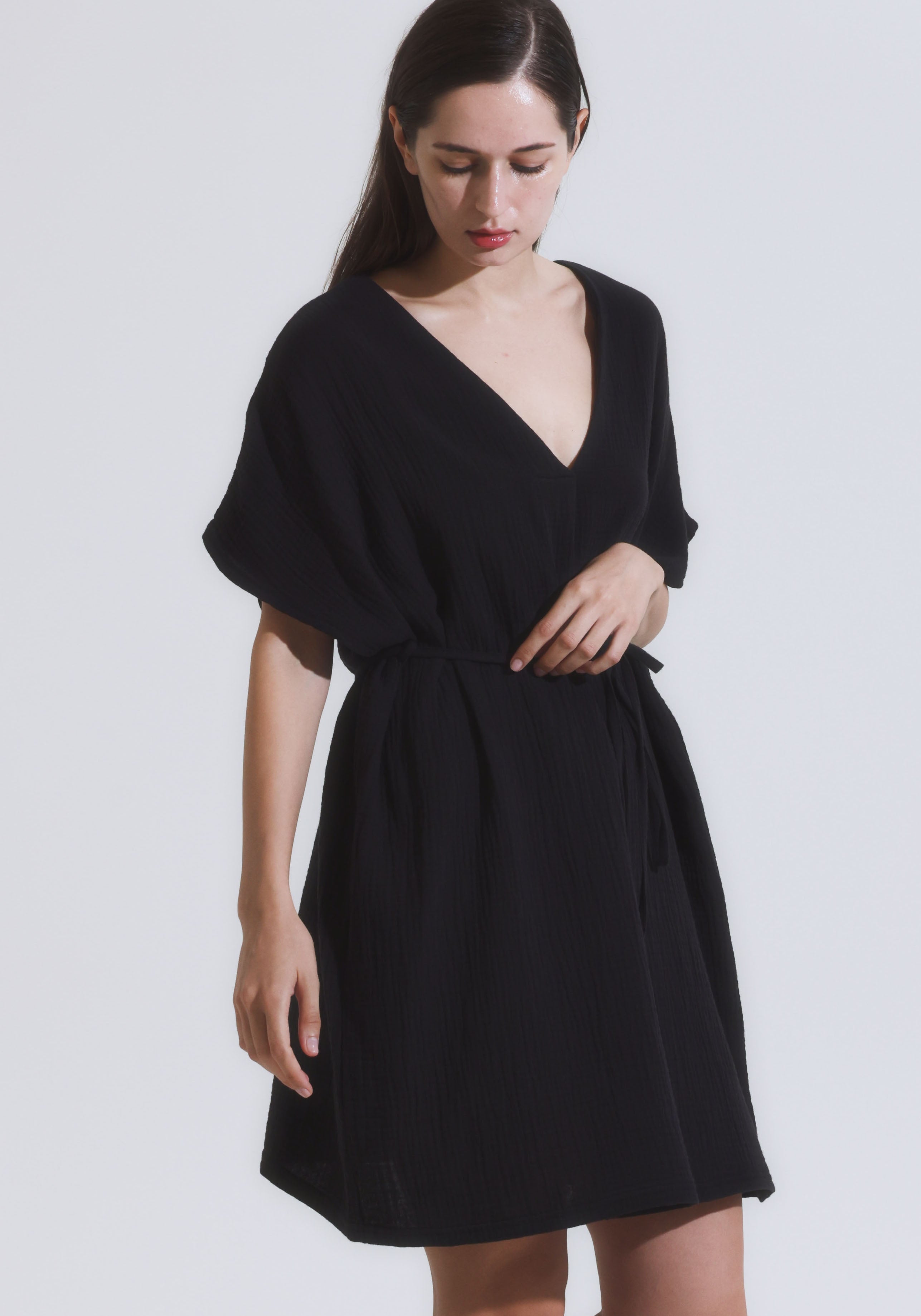 [FINAL SALE] MUSLIN GAUZE MINI DRESS
