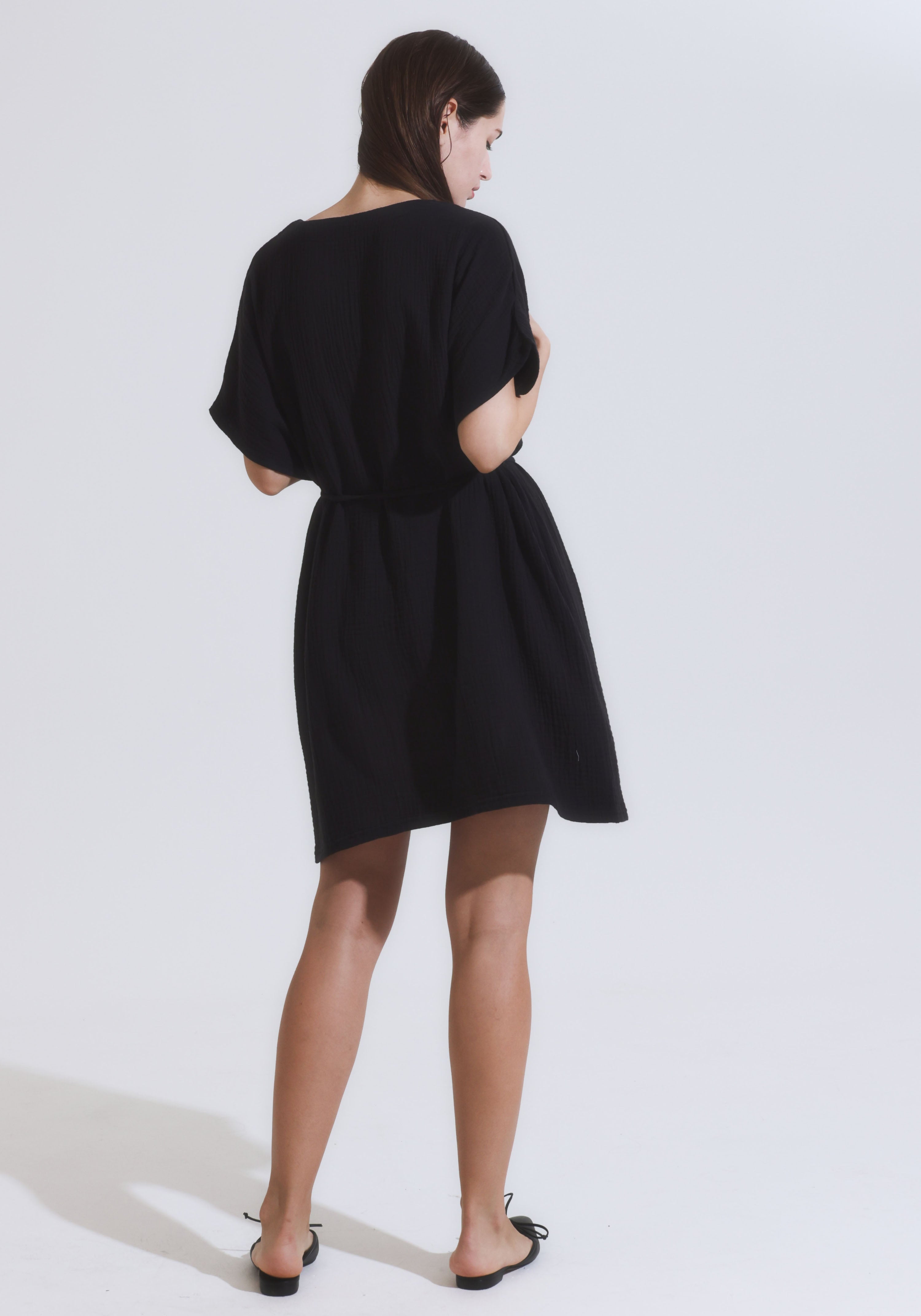 [FINAL SALE] MUSLIN GAUZE MINI DRESS