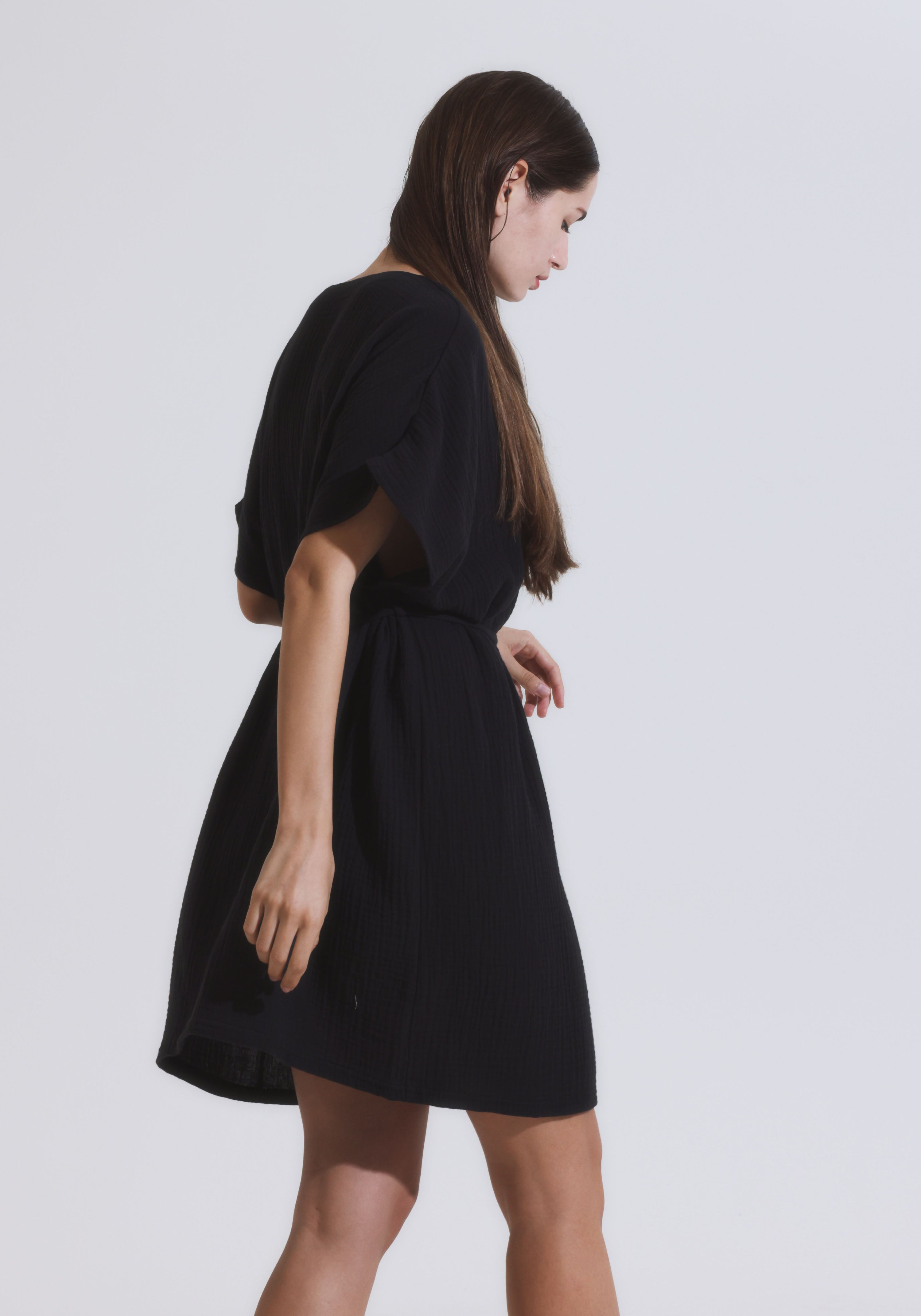 [FINAL SALE] MUSLIN GAUZE MINI DRESS