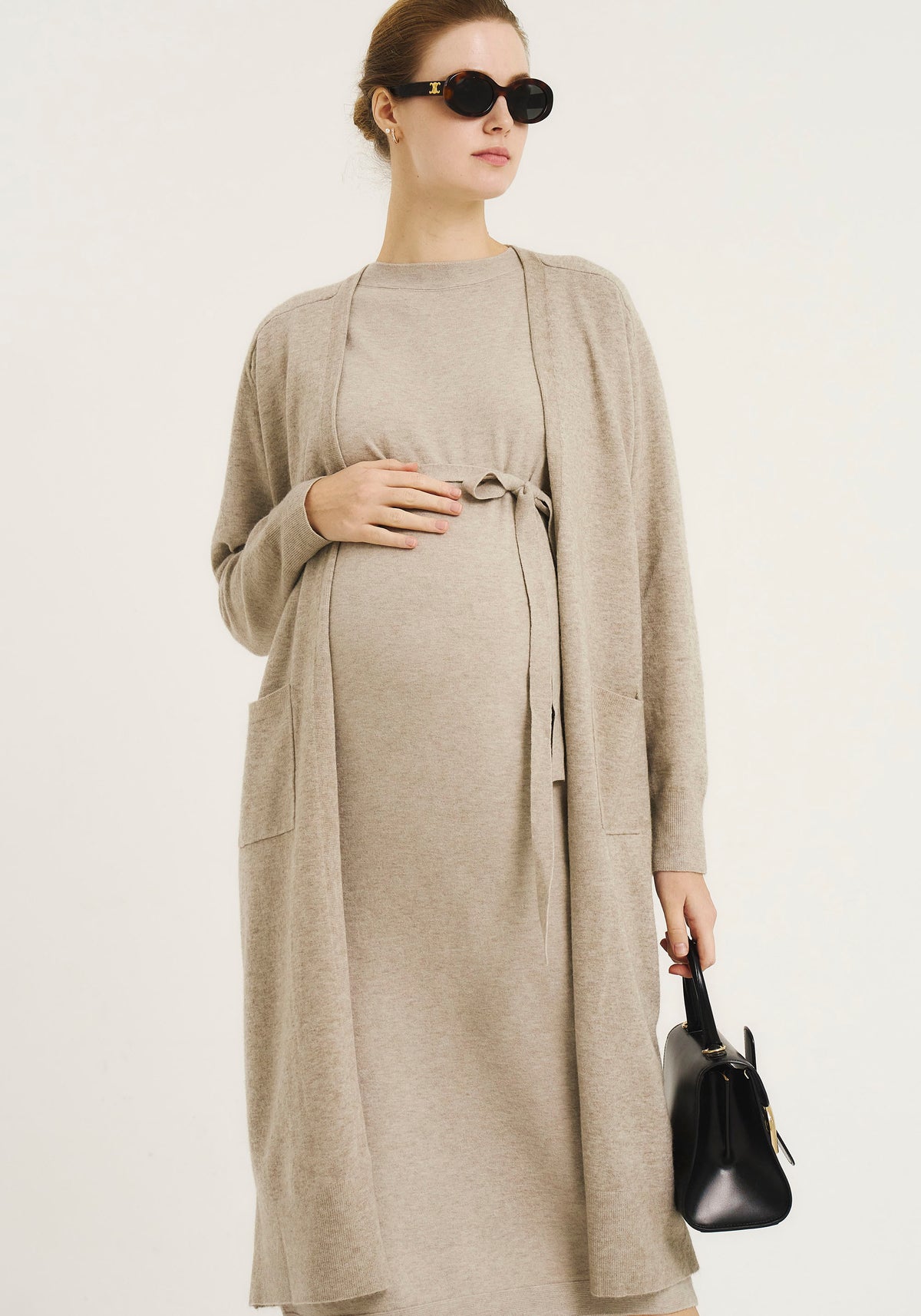 [SPECIAL PRICE] CASHMERE DRESS & CARDI SET