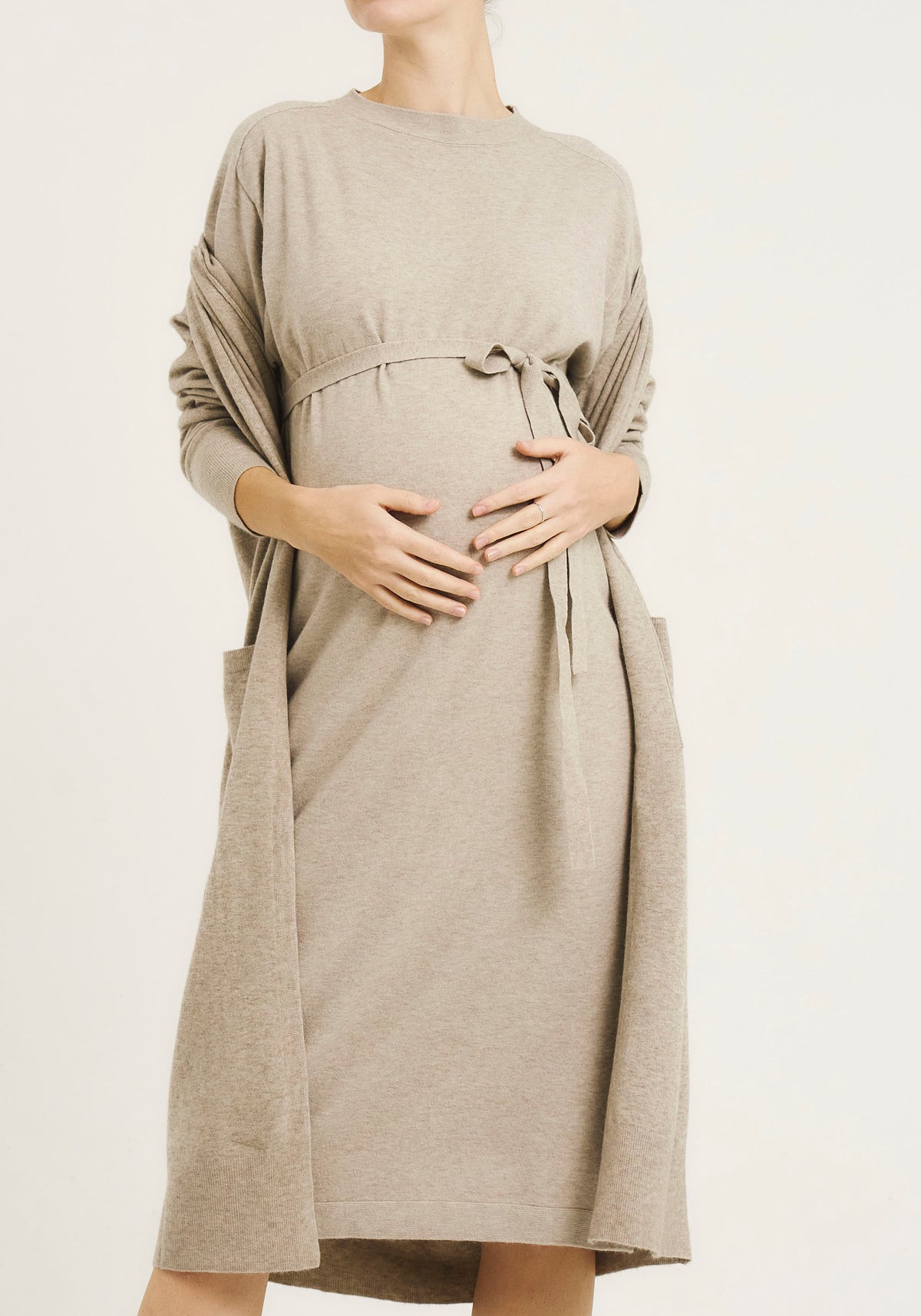 [SPECIAL PRICE] CASHMERE DRESS & CARDI SET