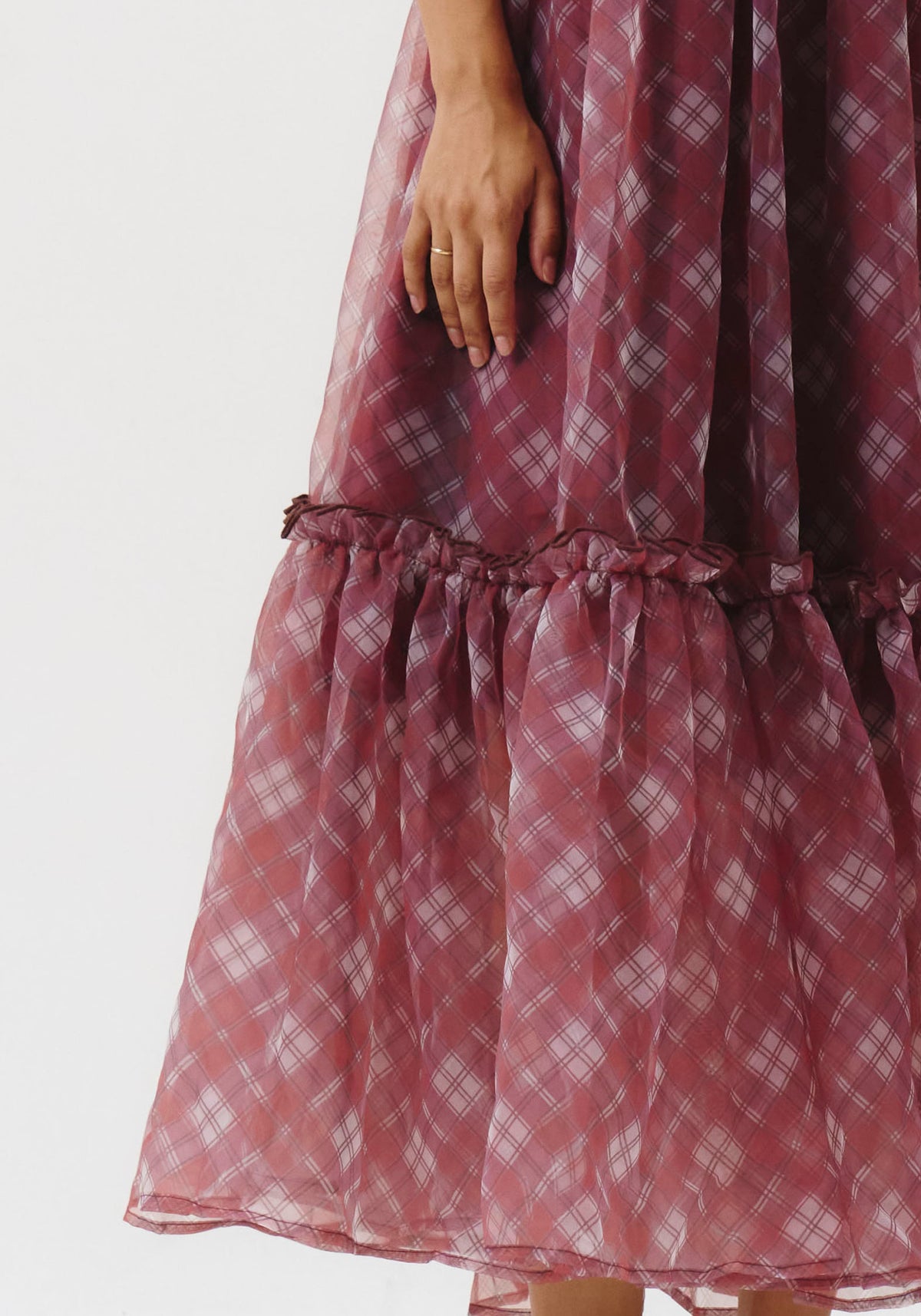 [PRE-ORDER] [FINAL SALE] TARTAN ORGANZA DRESS