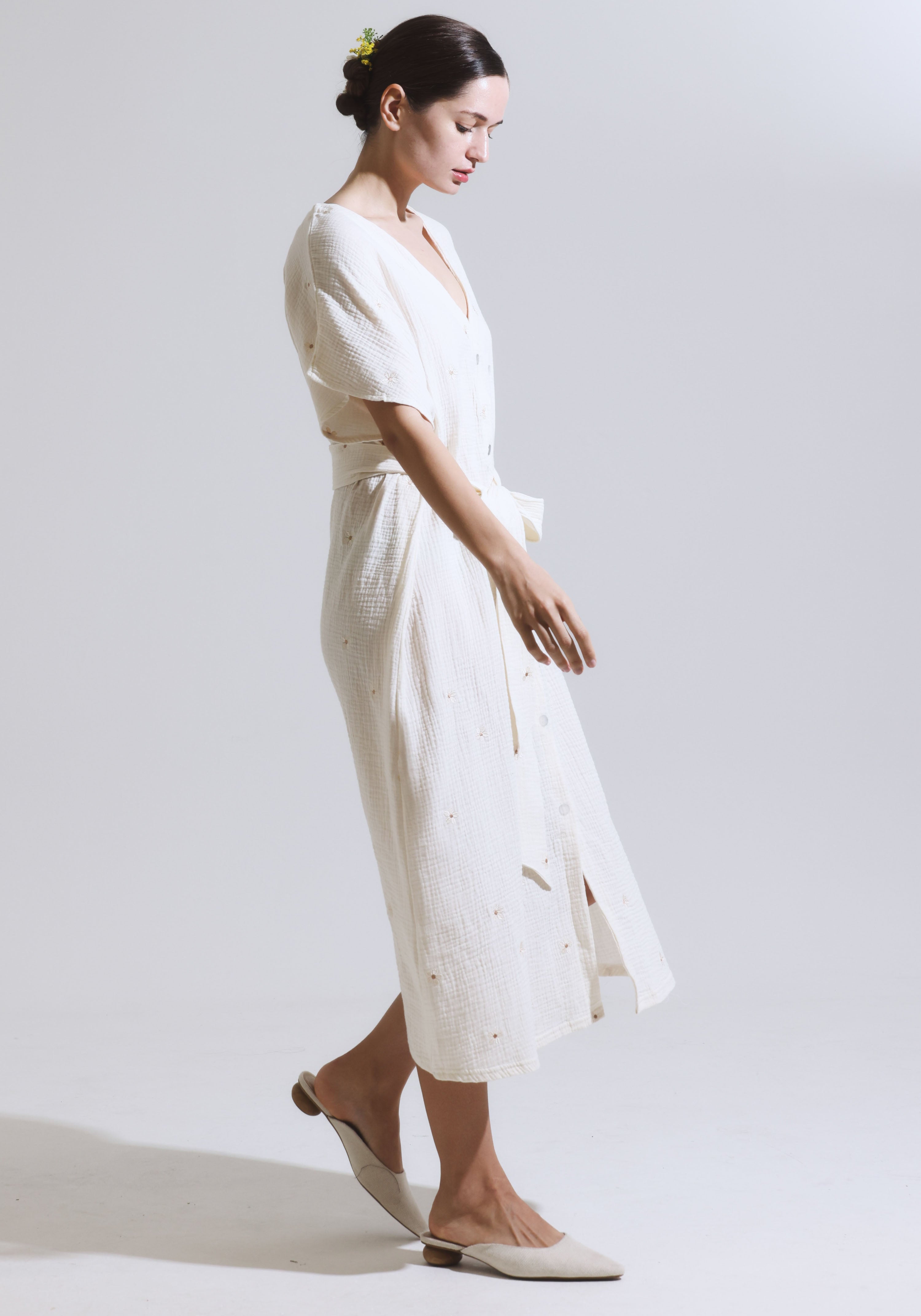 MUSLIN GAUZE MAXI DRESS