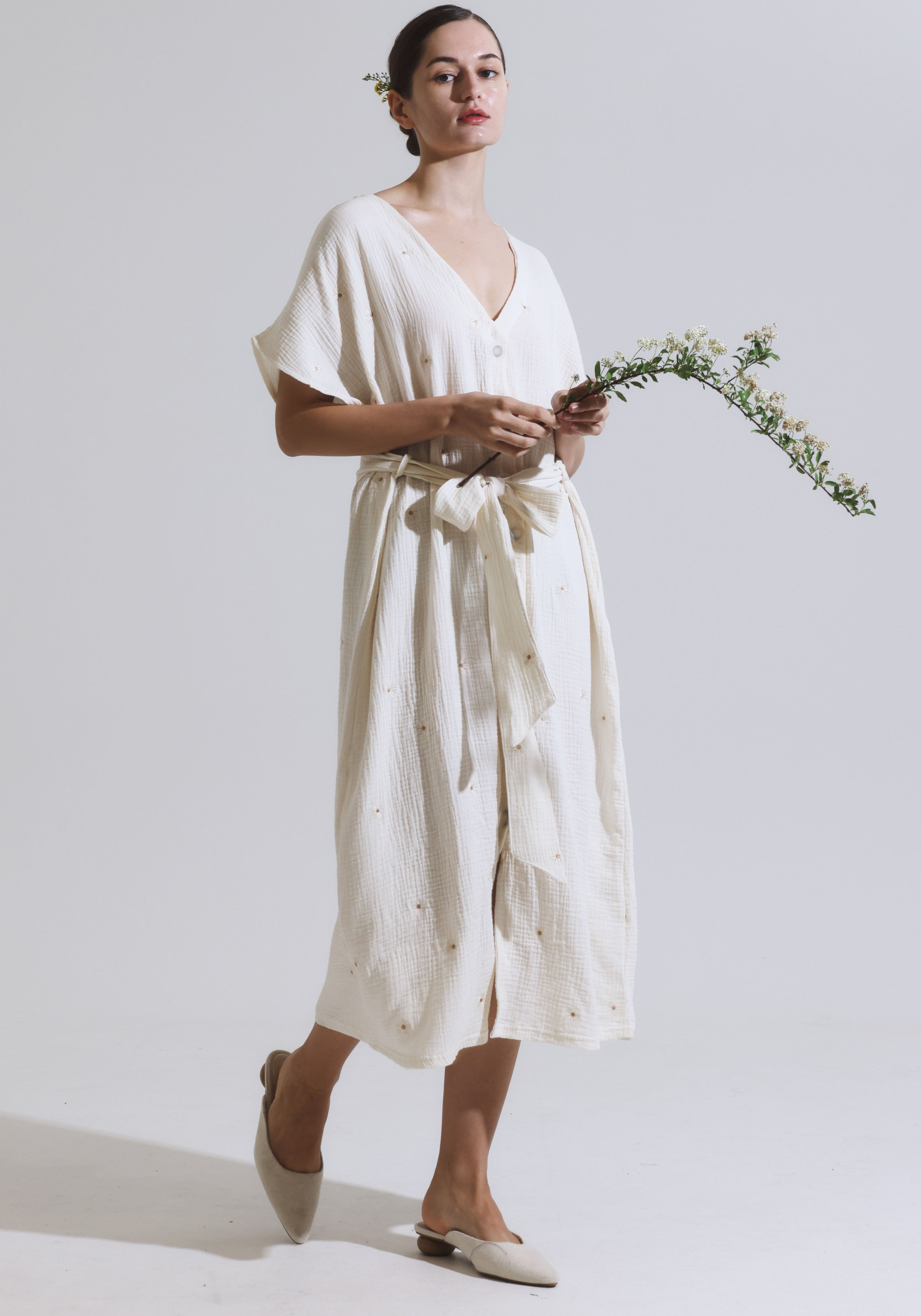 MUSLIN GAUZE MAXI DRESS