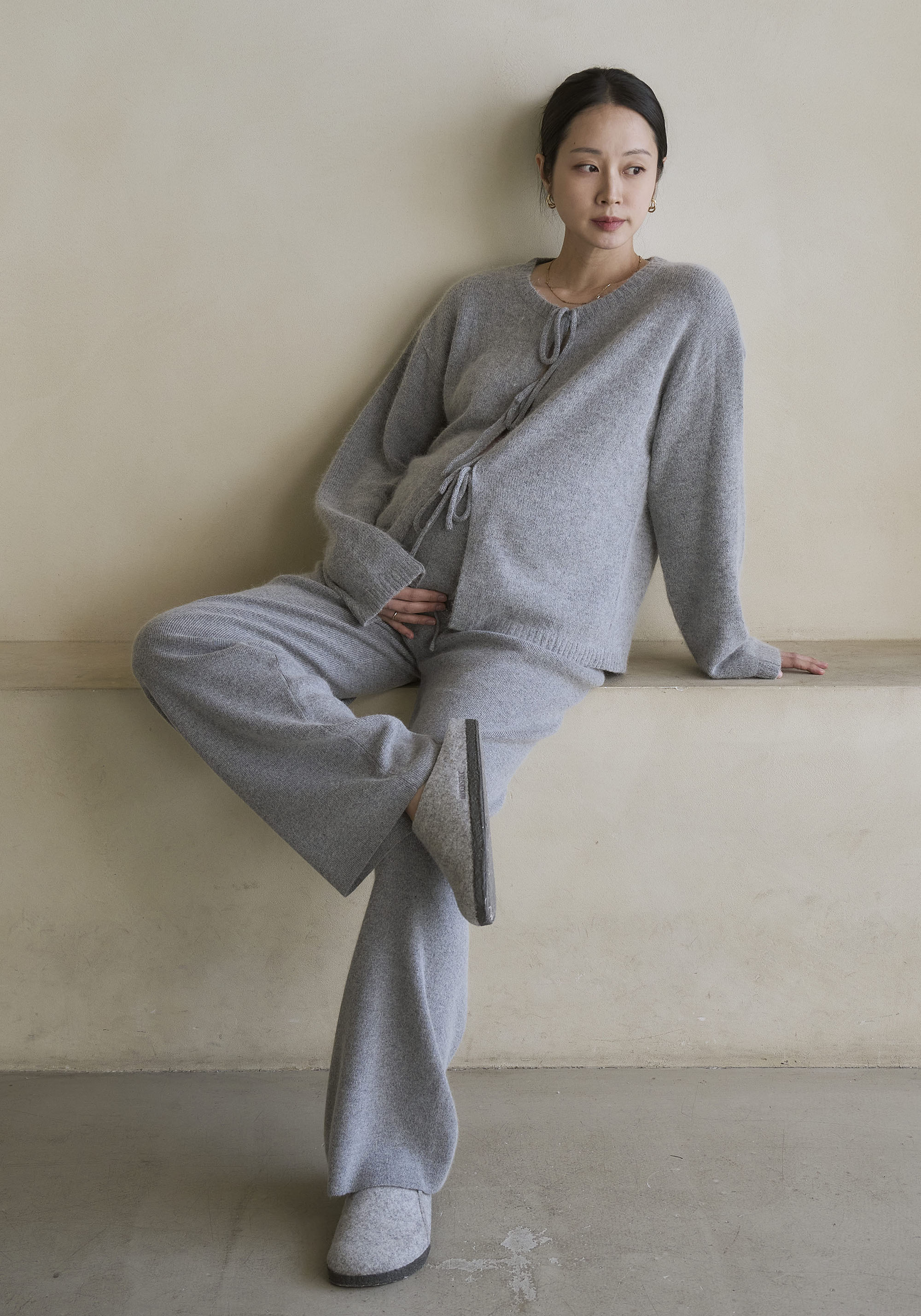 ANGORA TIE KNIT SET UP