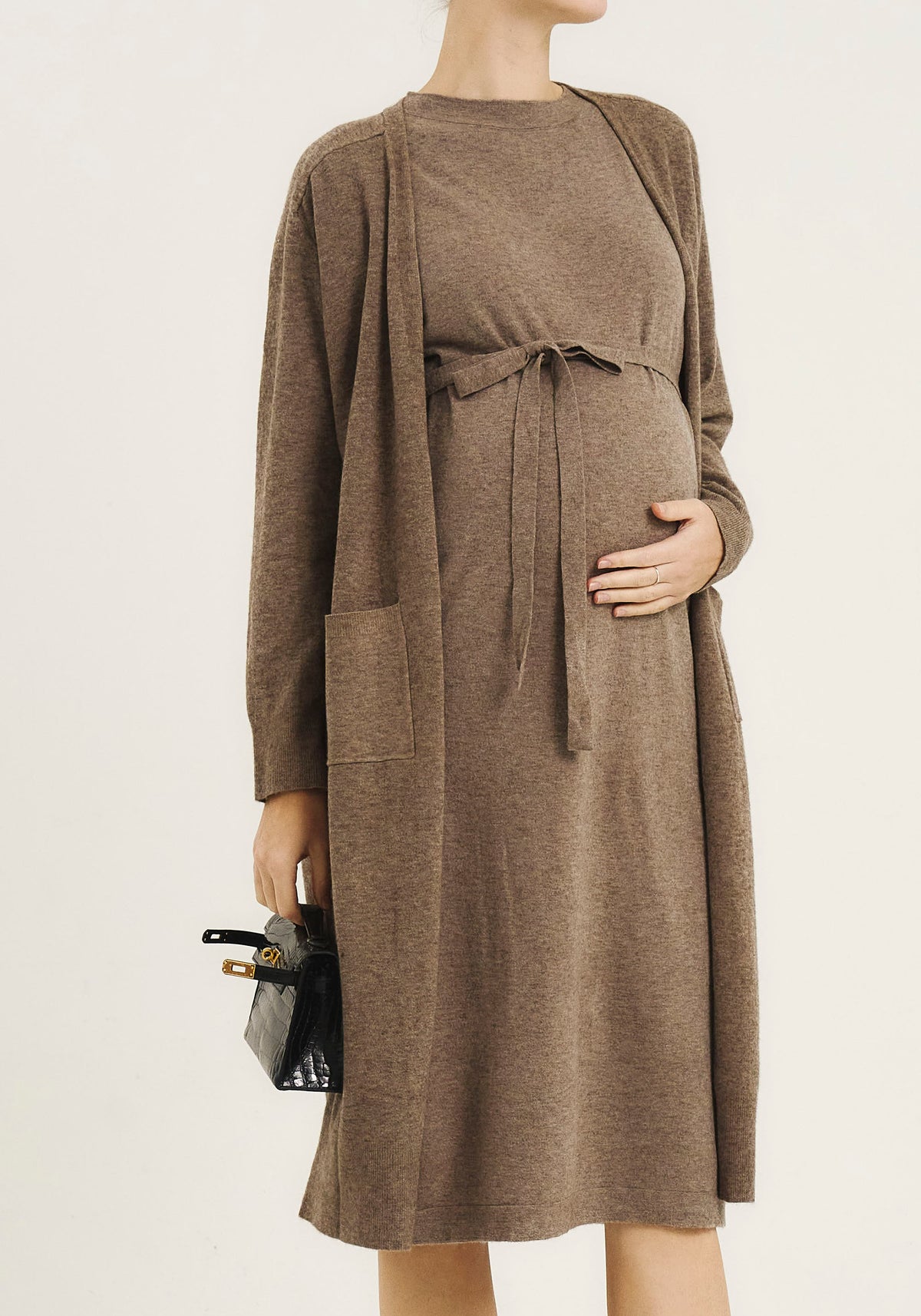 [SPECIAL PRICE] CASHMERE DRESS & CARDI SET