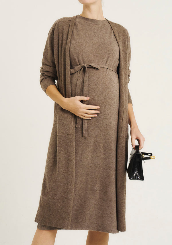 [SPECIAL PRICE] CASHMERE DRESS & CARDI SET