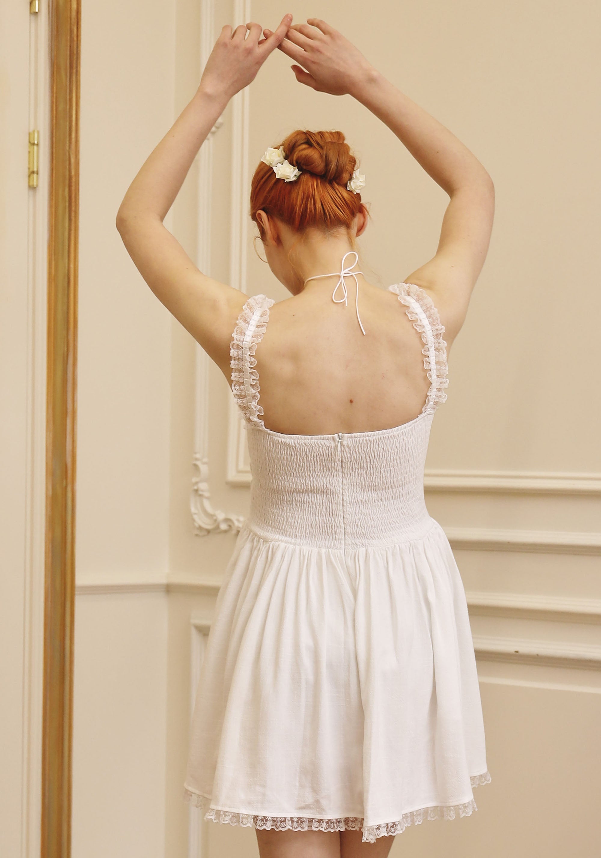 レディース LONG VEST SET SHEER DRESS ameri vintage
