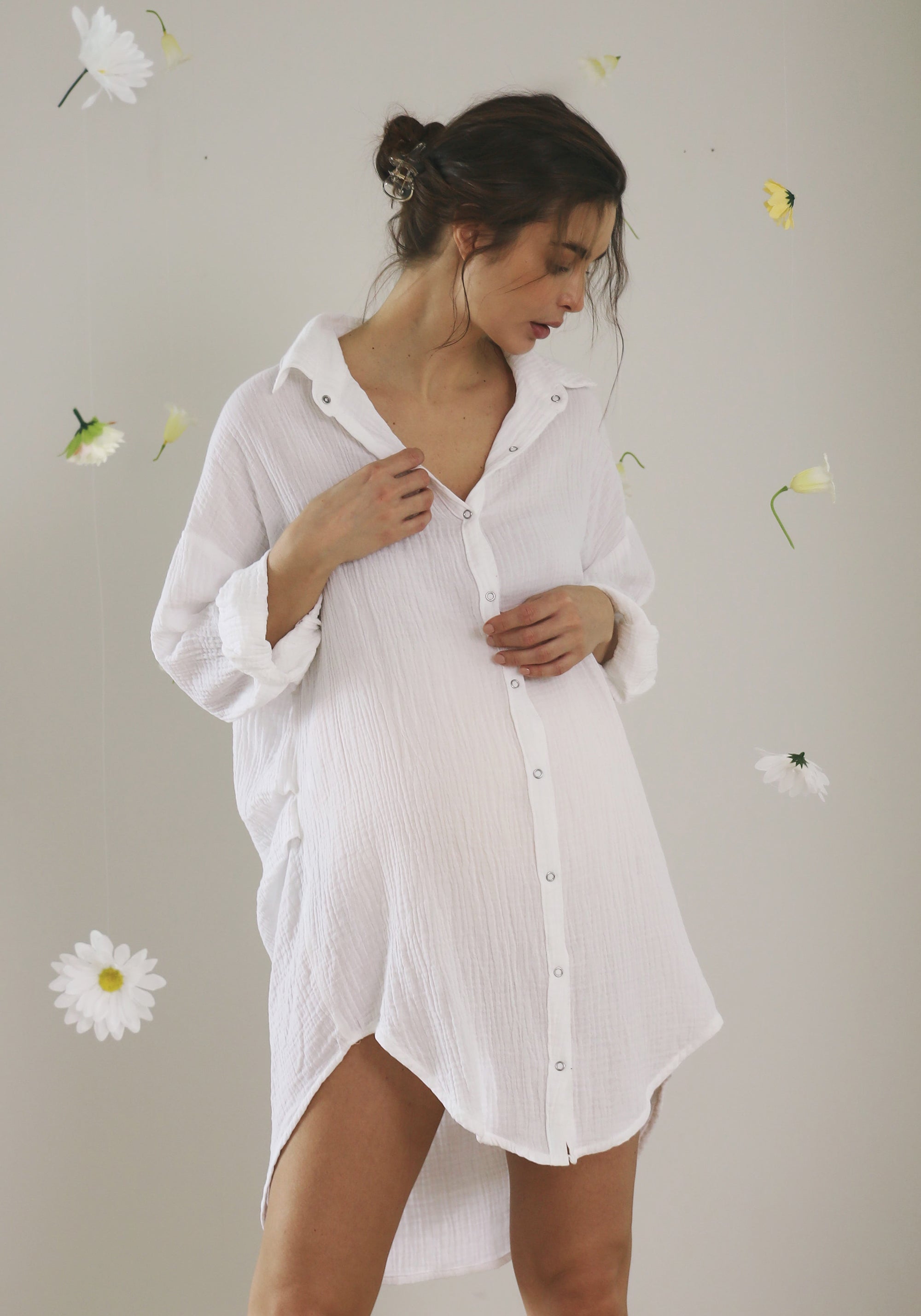 MUSLIN GAUZE LONG SHIRT