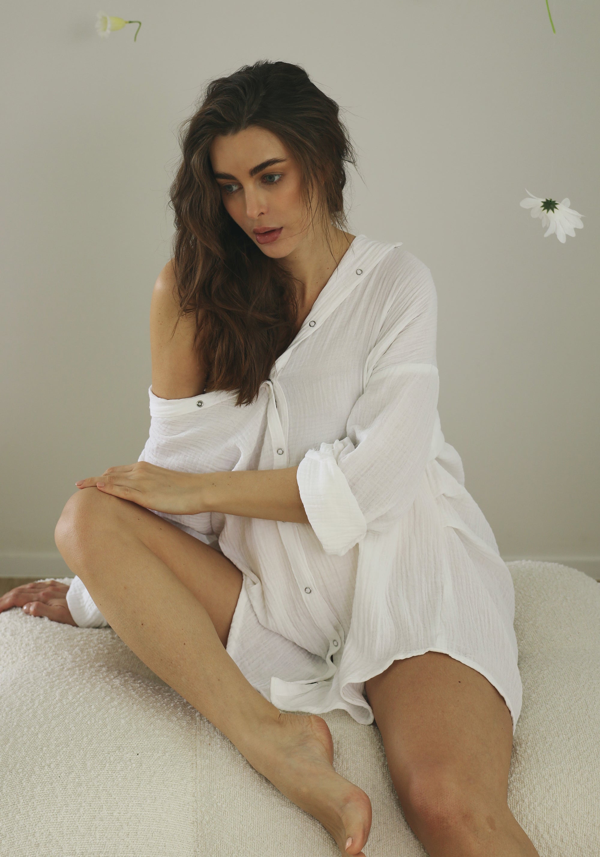 MUSLIN GAUZE LONG SHIRT