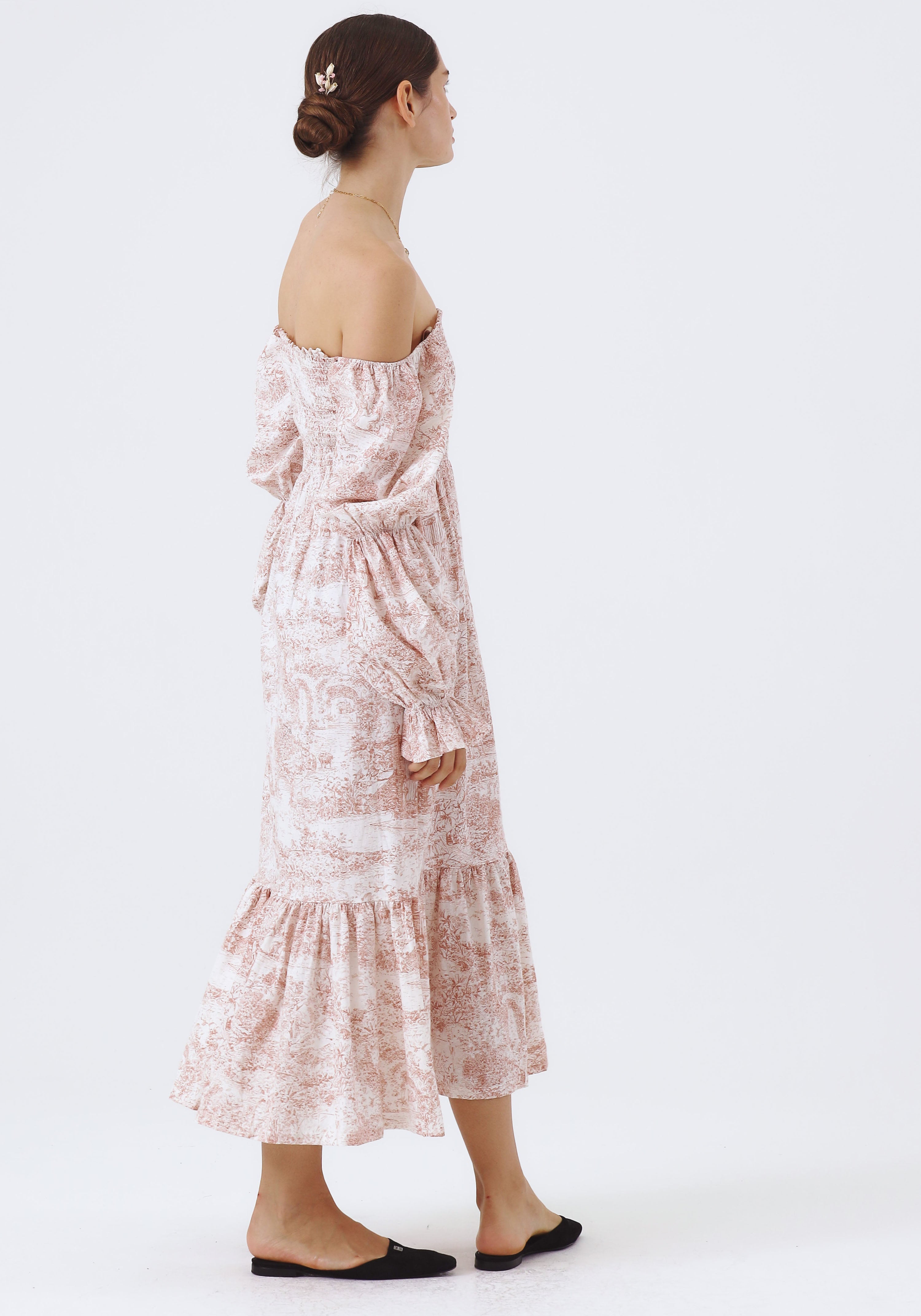 nothing fits but yuki dress YUKI Dress Puffed Sleeve Maternity Dress