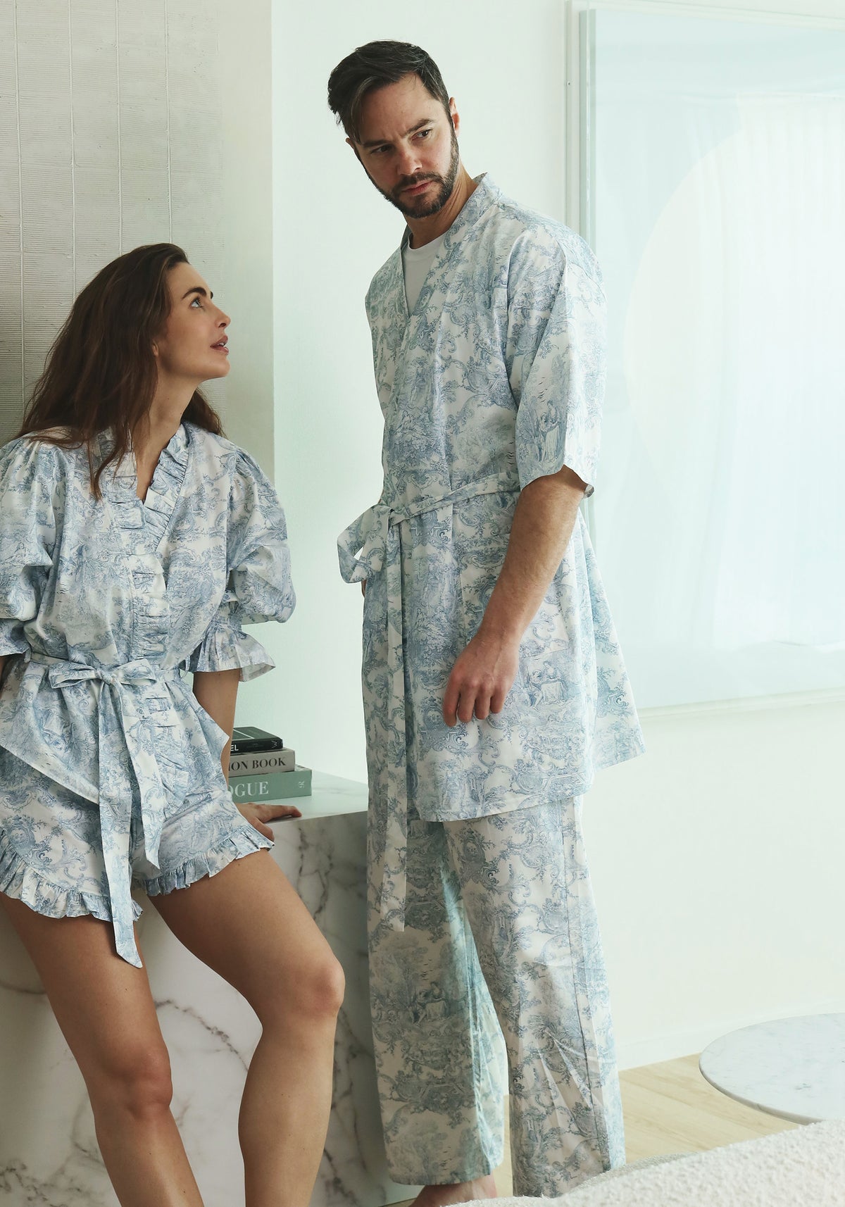 [HER & HIS] BUTTER SOFT MODAL ROBE SET
