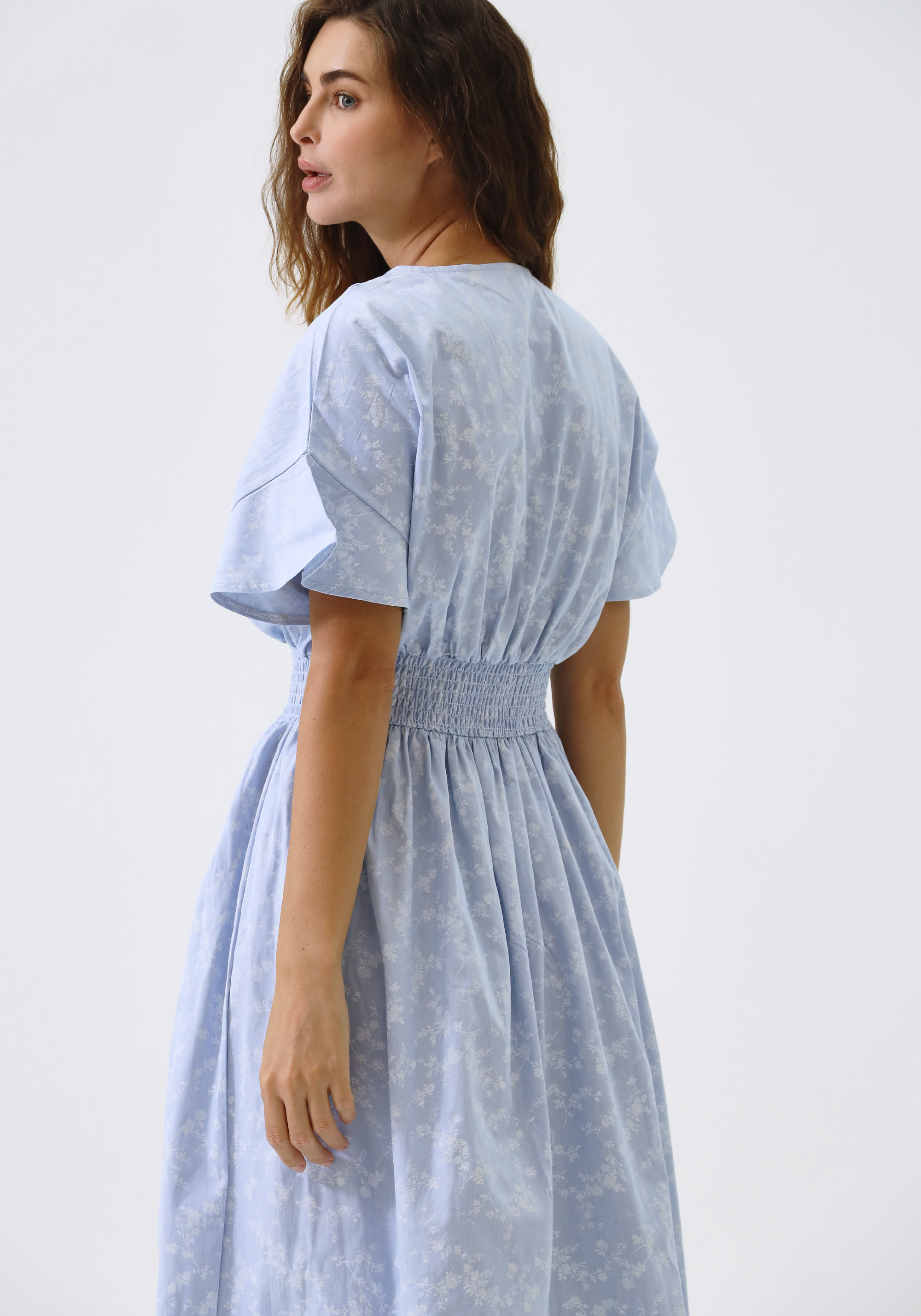 Short Sleeve Chambray Dress