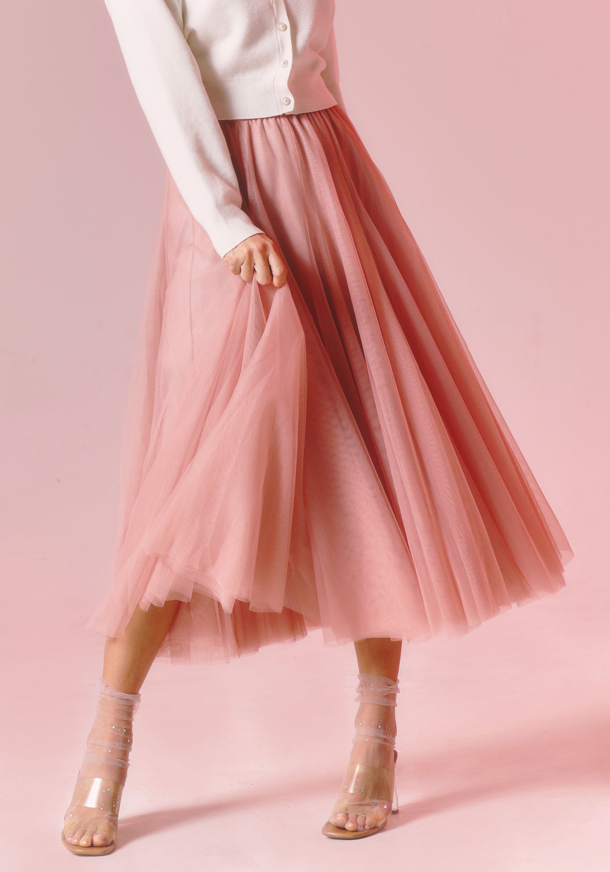 憧れ Treat ÜrselfBallerina ribbon tulle skirt スカート - caj.org.pe