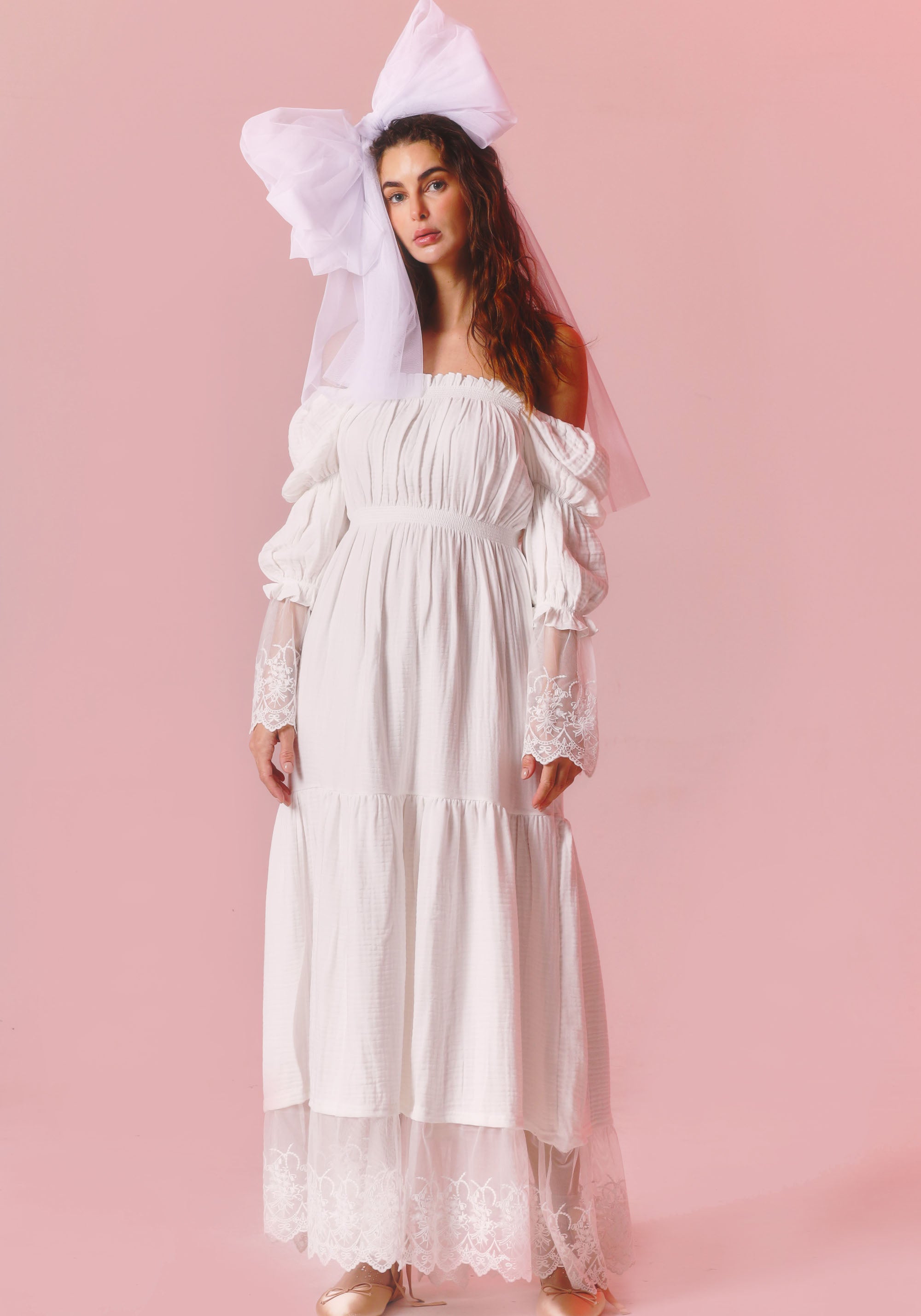 Long White Muslin Dress