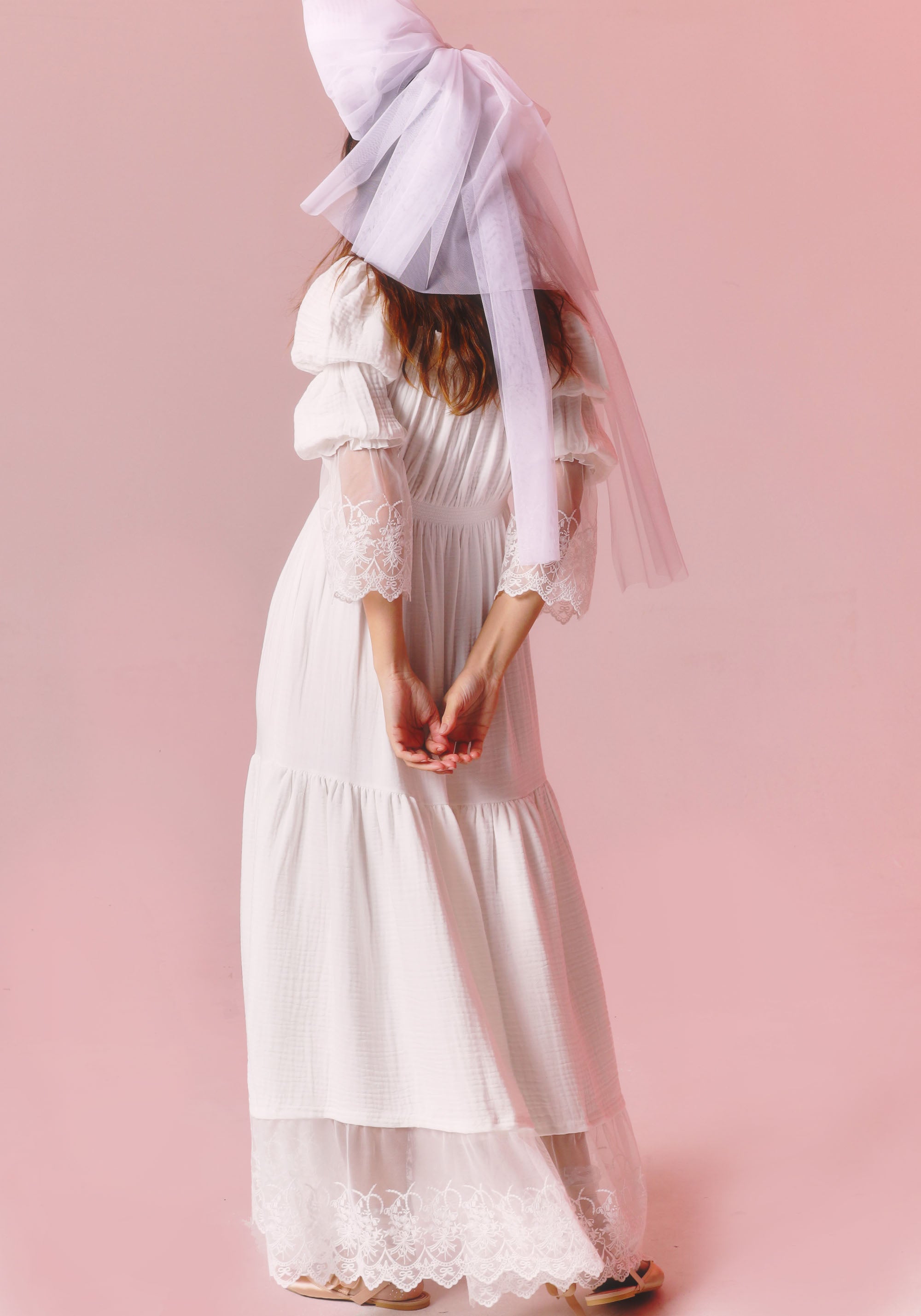 Long White Muslin Dress