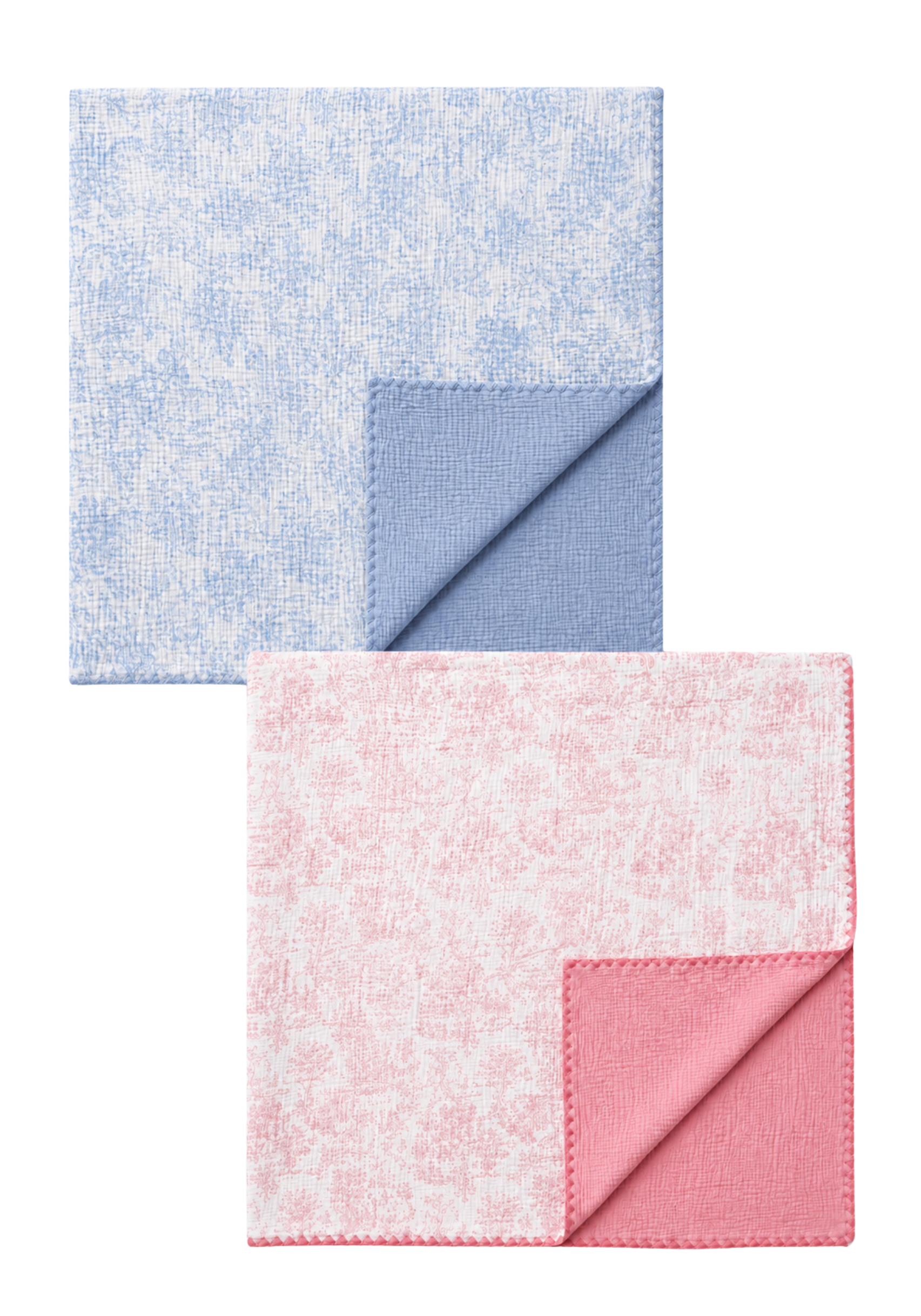 DOUBLE-FACED EMBROIDERED BLANKET